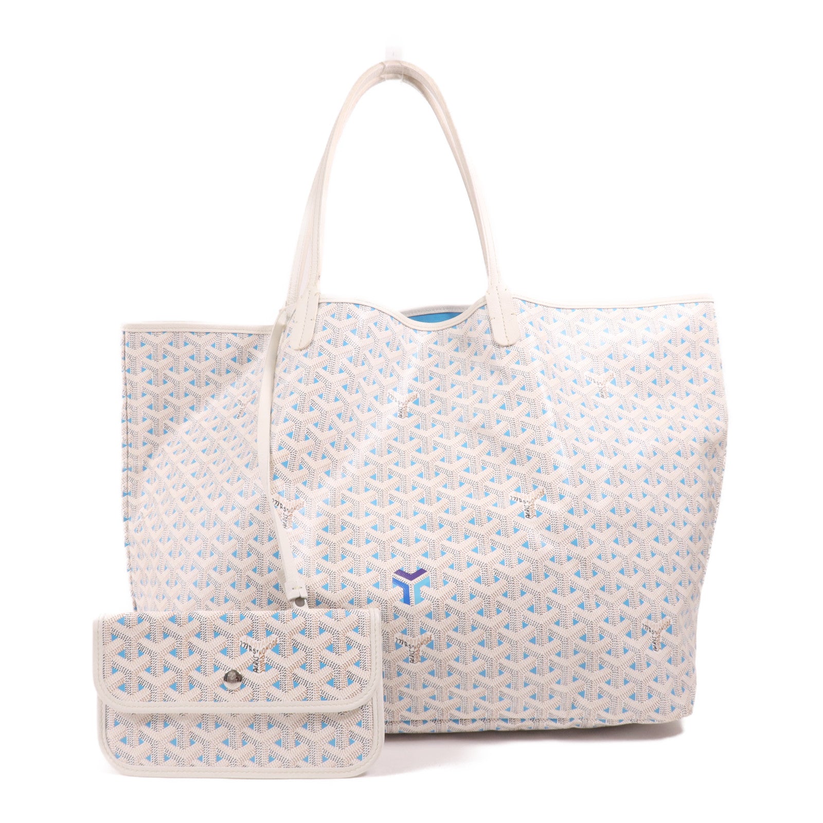 GOYARD 塗層帆布Saint Louis GM銀扣手挽袋