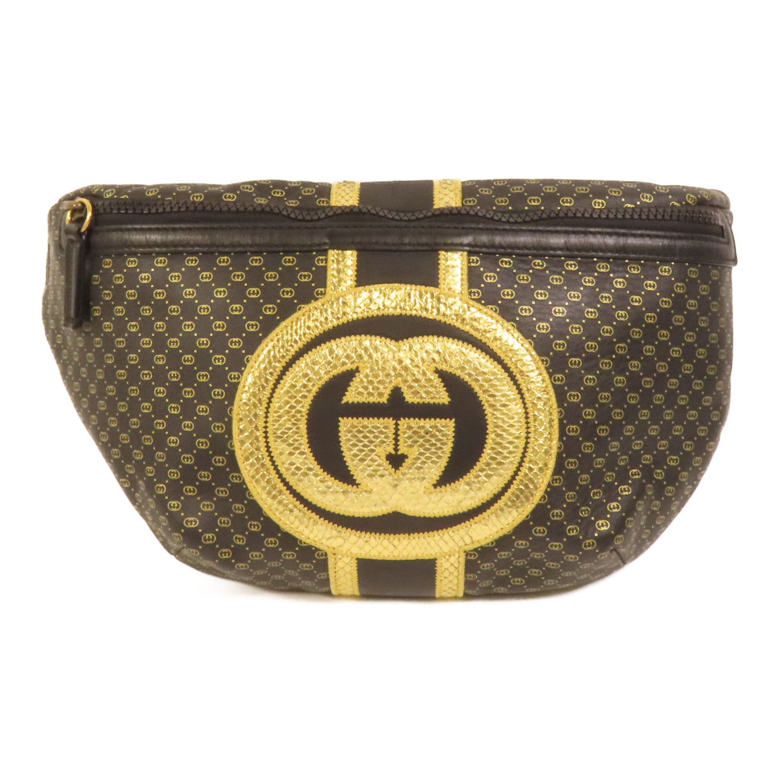 GUCCI 【激減優惠】皮革DAPPER DAN Waist Bag腰包