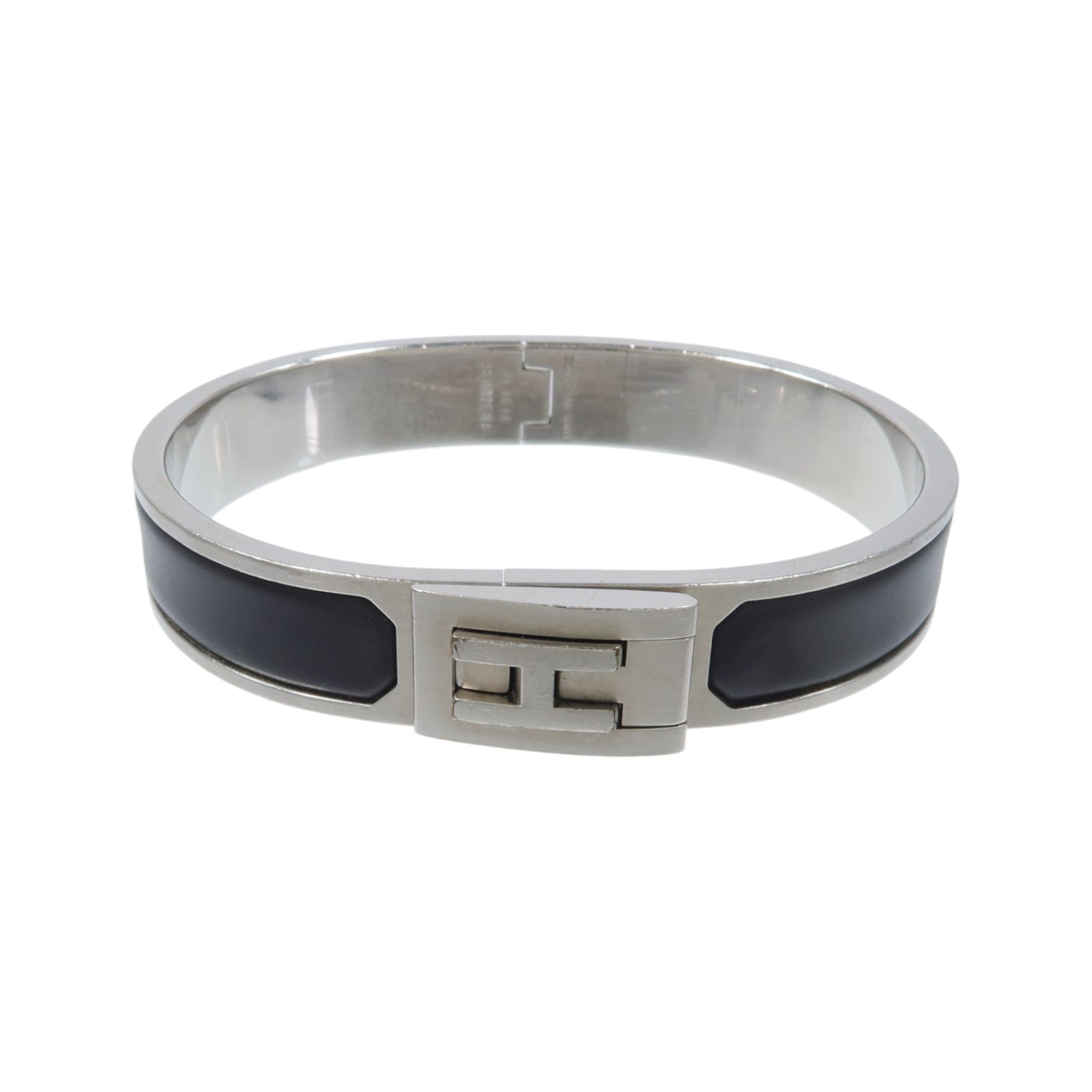 HERMES 琺瑯/金屬Jet Bracelet銀扣手鏈