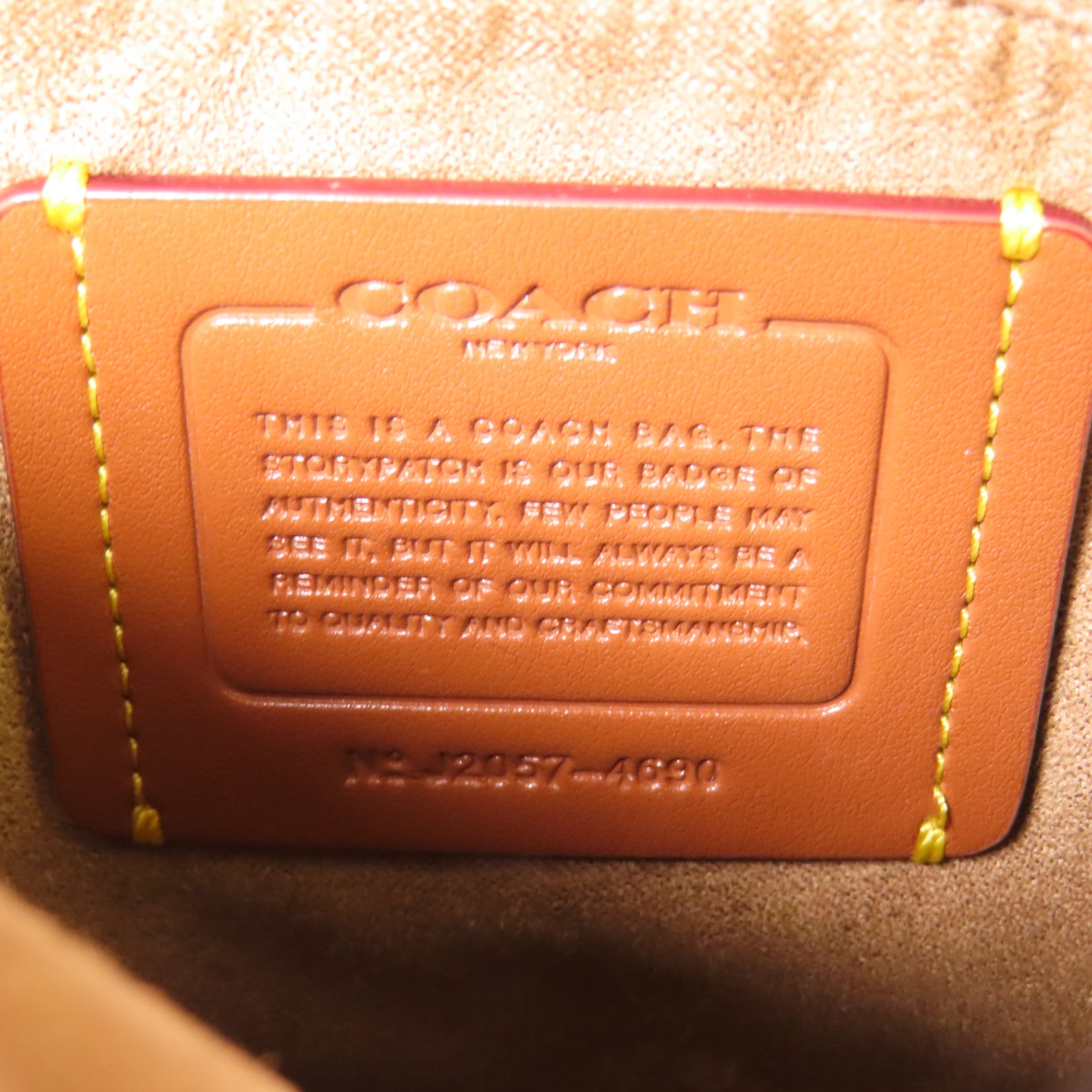 COACH 牛皮皮革Backpack金扣鏈帶背包