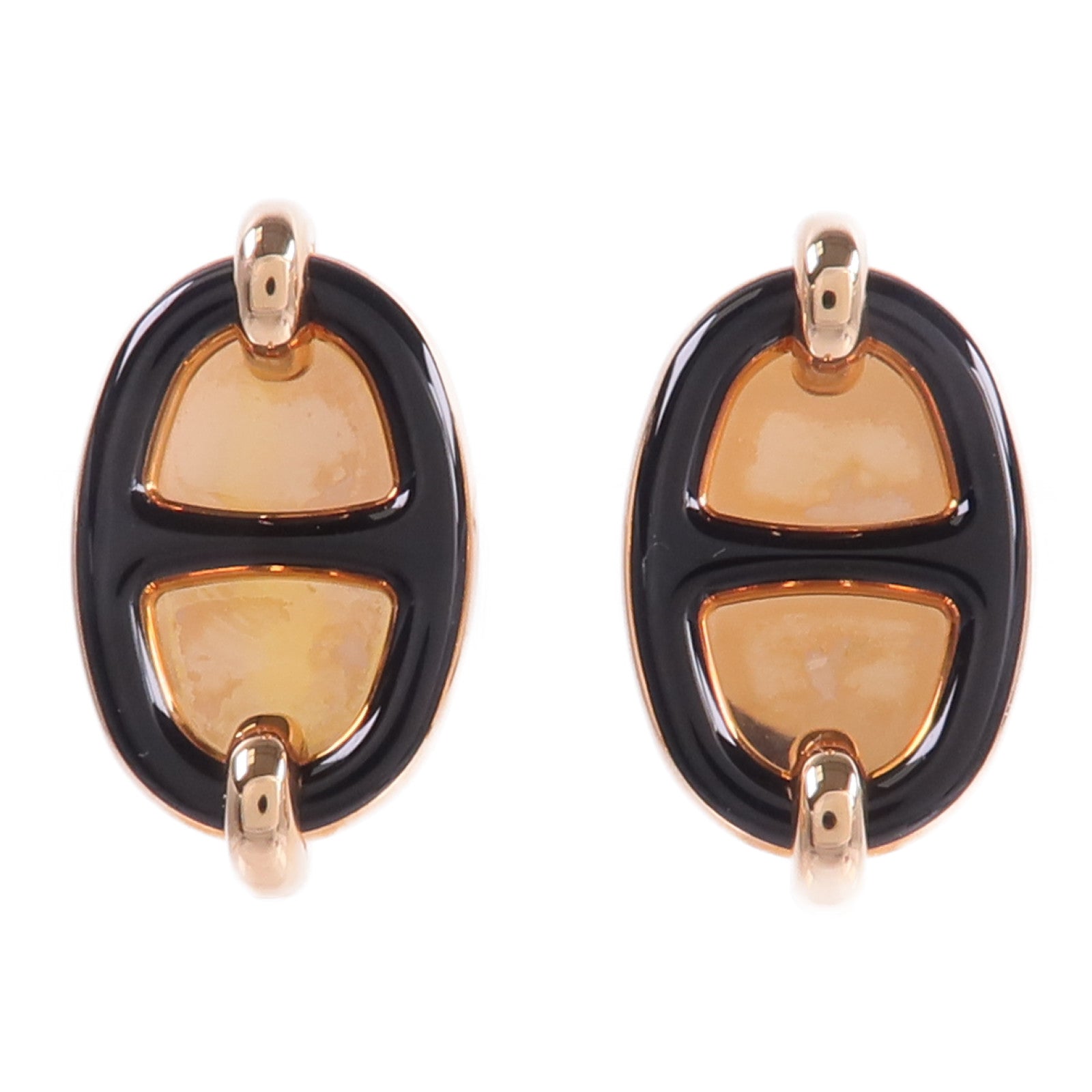 HERMES 金屬Mini Maillon Earrings耳環