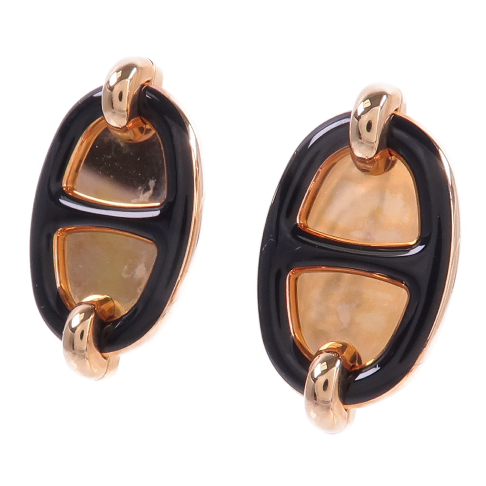 HERMES 【激減優惠】金屬Mini Maillon Earrings耳環
