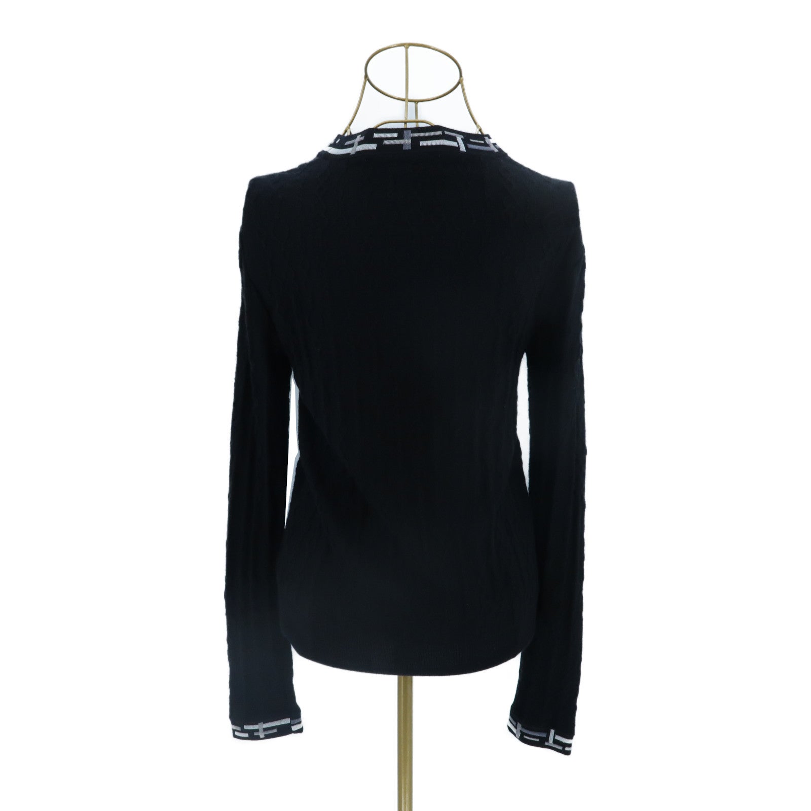 HERMES Cashmere/Silk Do Re Boucles Knit Top針織