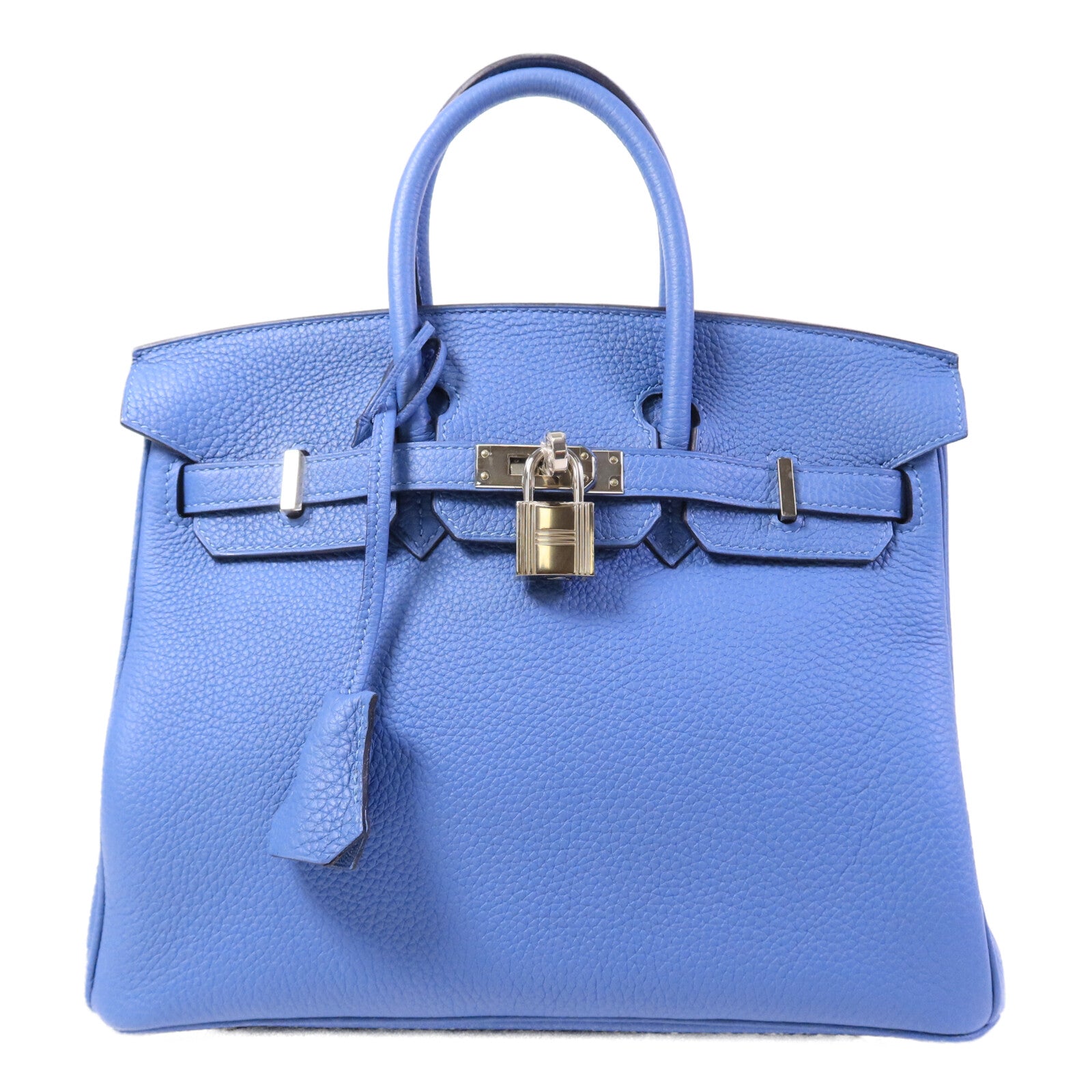 HERMES Togo皮革Birkin 25手挽袋Bleu Azur