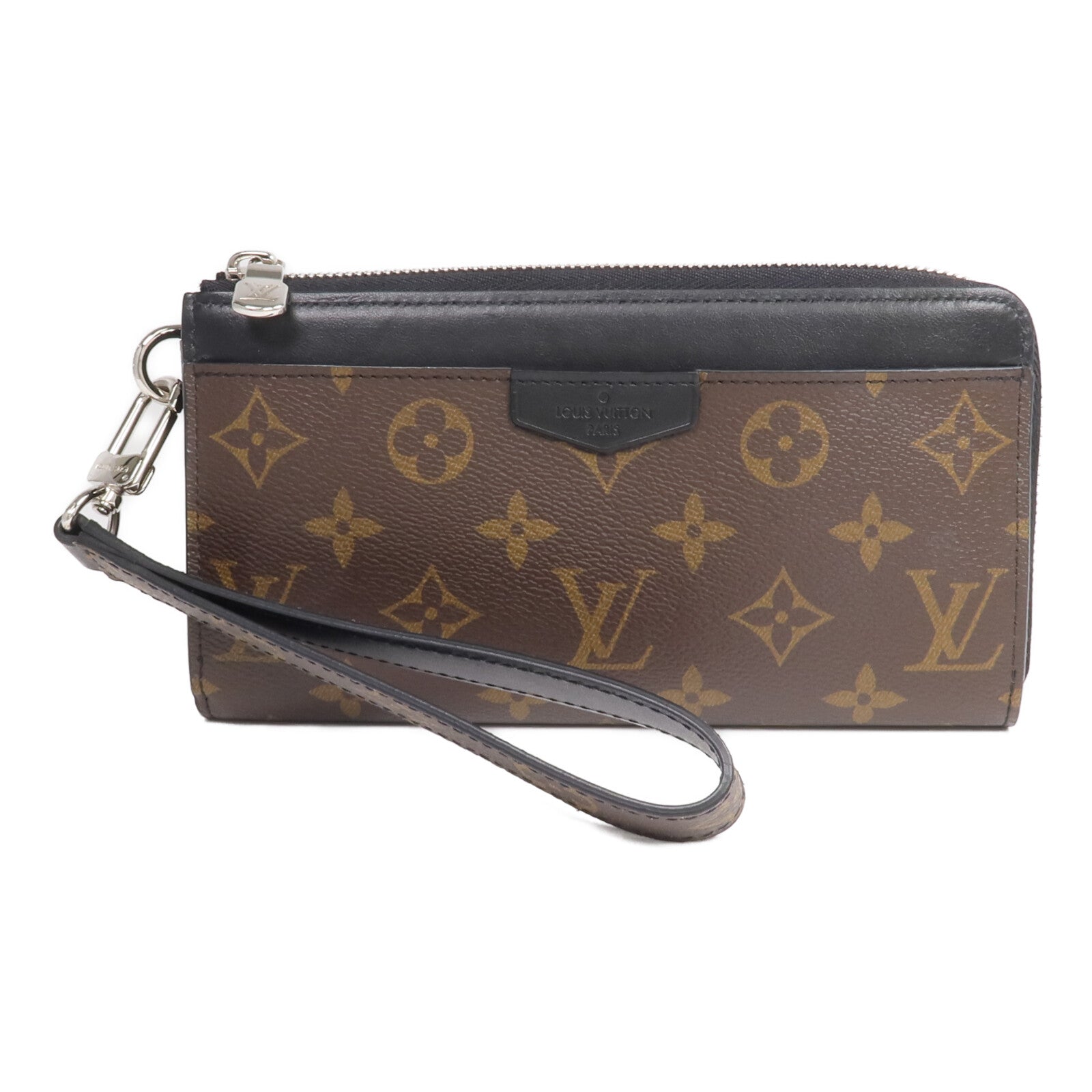 LOUIS VUITTON Monogram Macassar Zippy Dragonne銀扣長錢包