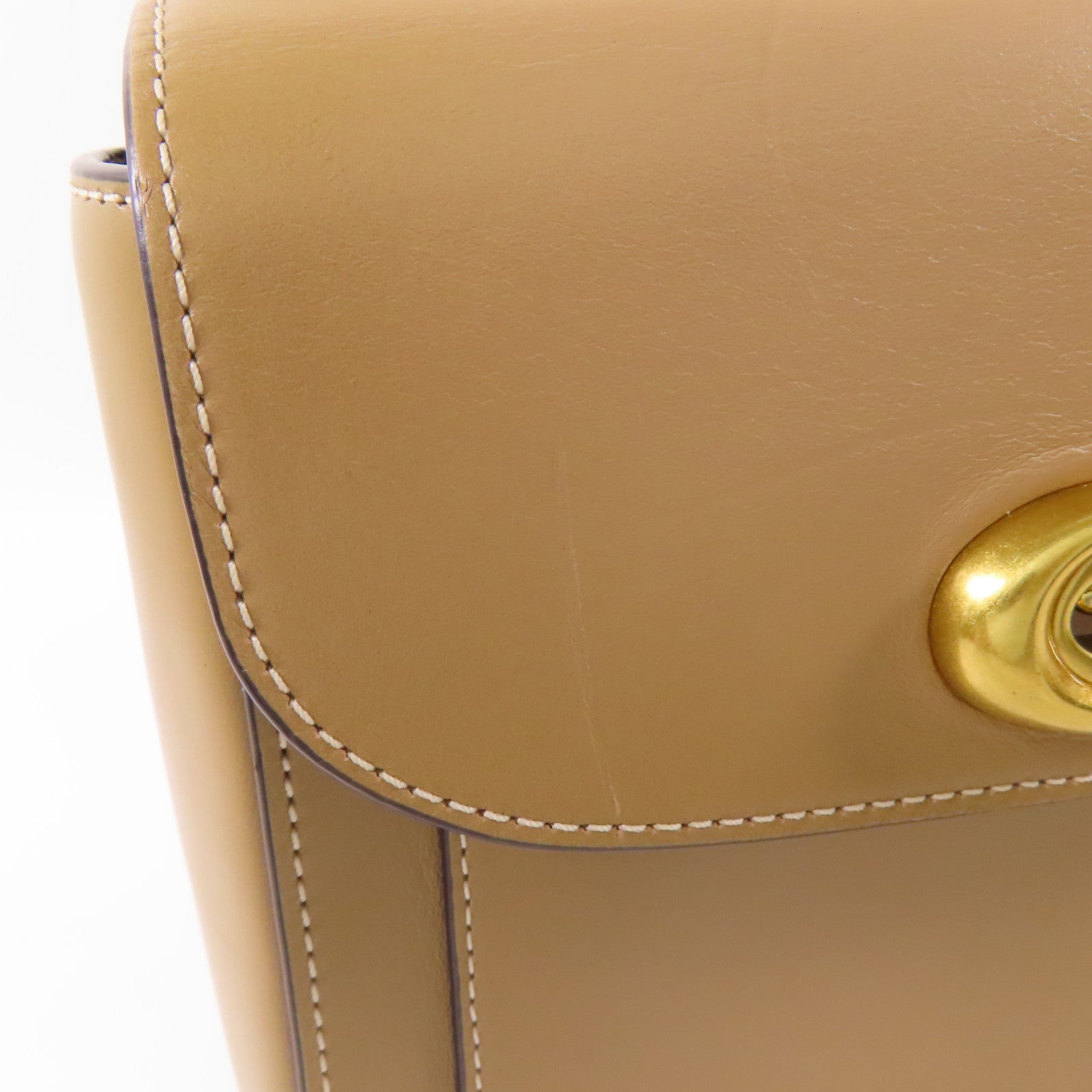 COACH 牛皮皮革Backpack金扣鏈帶背包