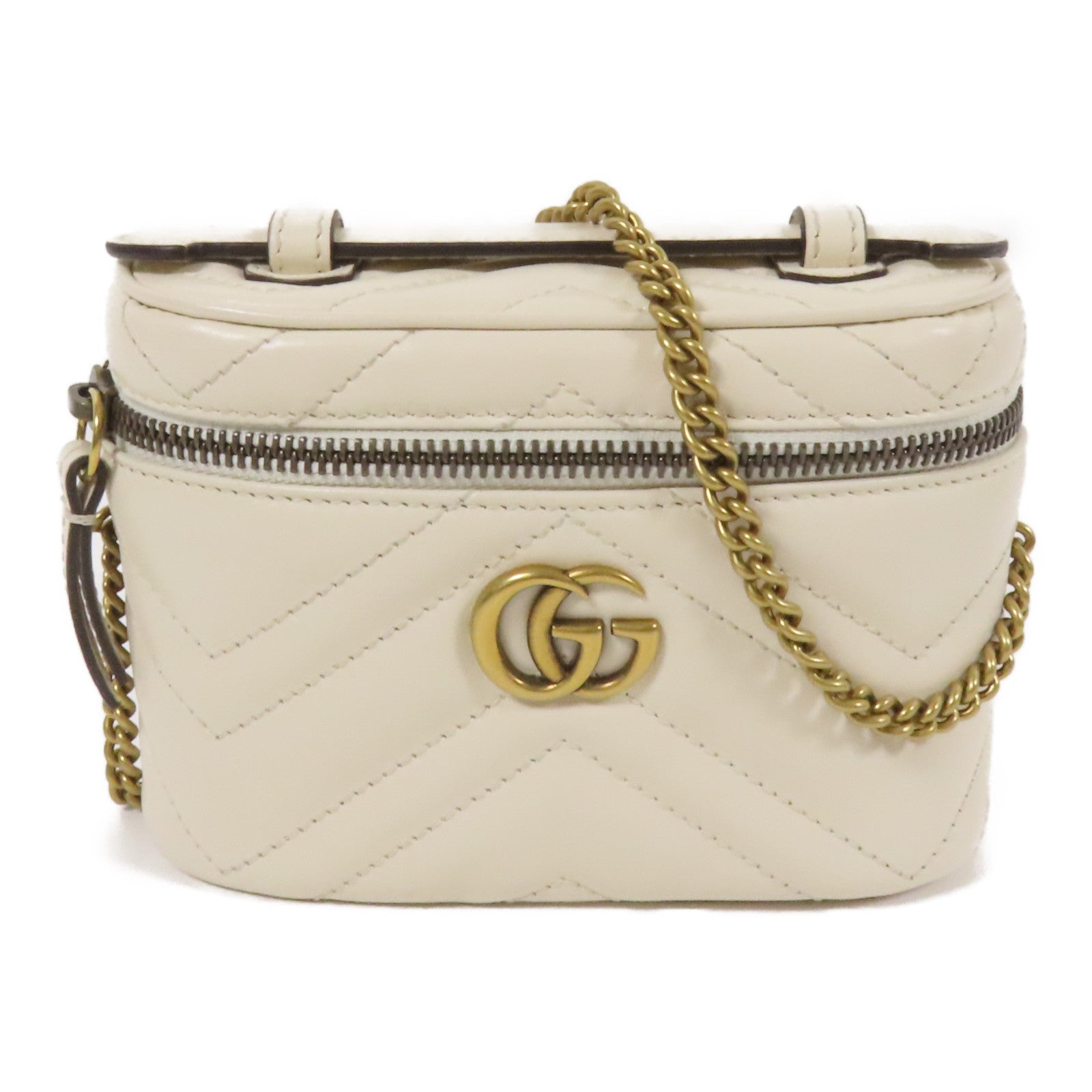 GUCCI 牛皮皮革GG Marmont金扣手挽肩背兩用袋