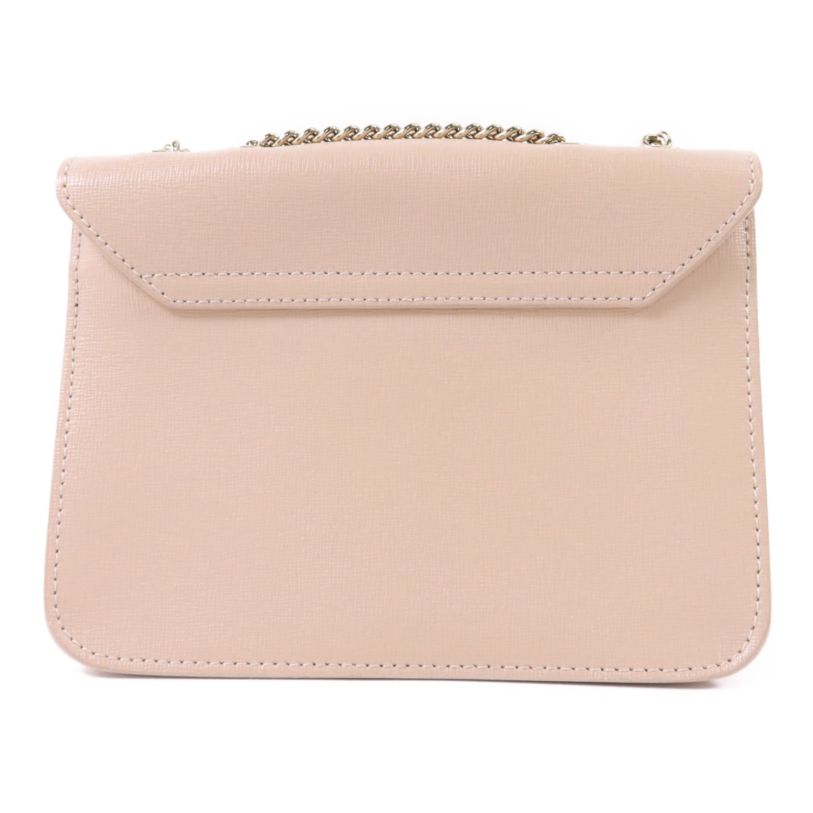 Furla 皮革Chain Shoulder Bag金扣鏈帶肩背袋