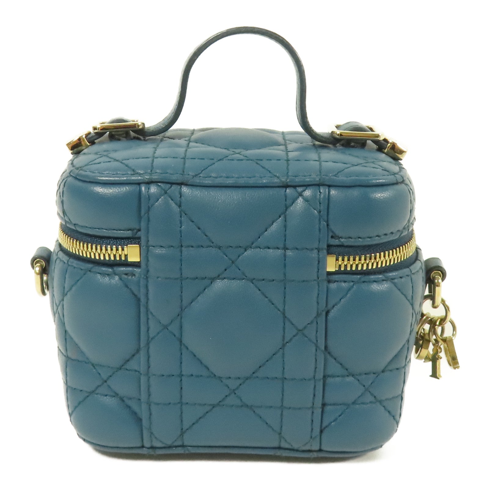 Dior 羊皮皮革Micro Vanity Case金扣手挽肩背兩用袋