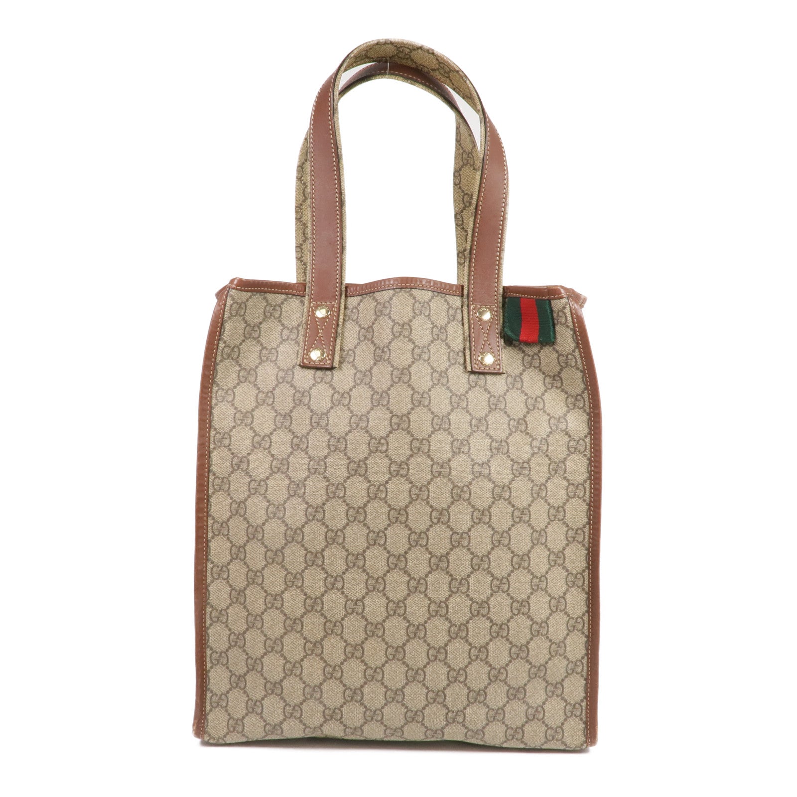 GUCCI 塗層帆布Tote Bag金扣手挽袋