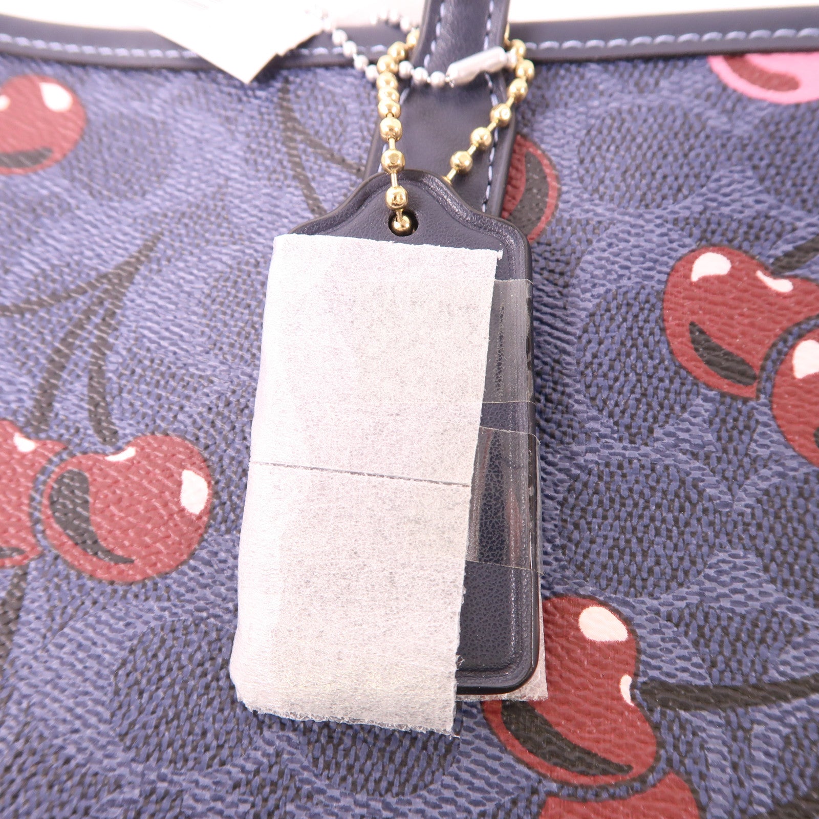 COACH 塗層帆布Tote Bag金扣手挽袋