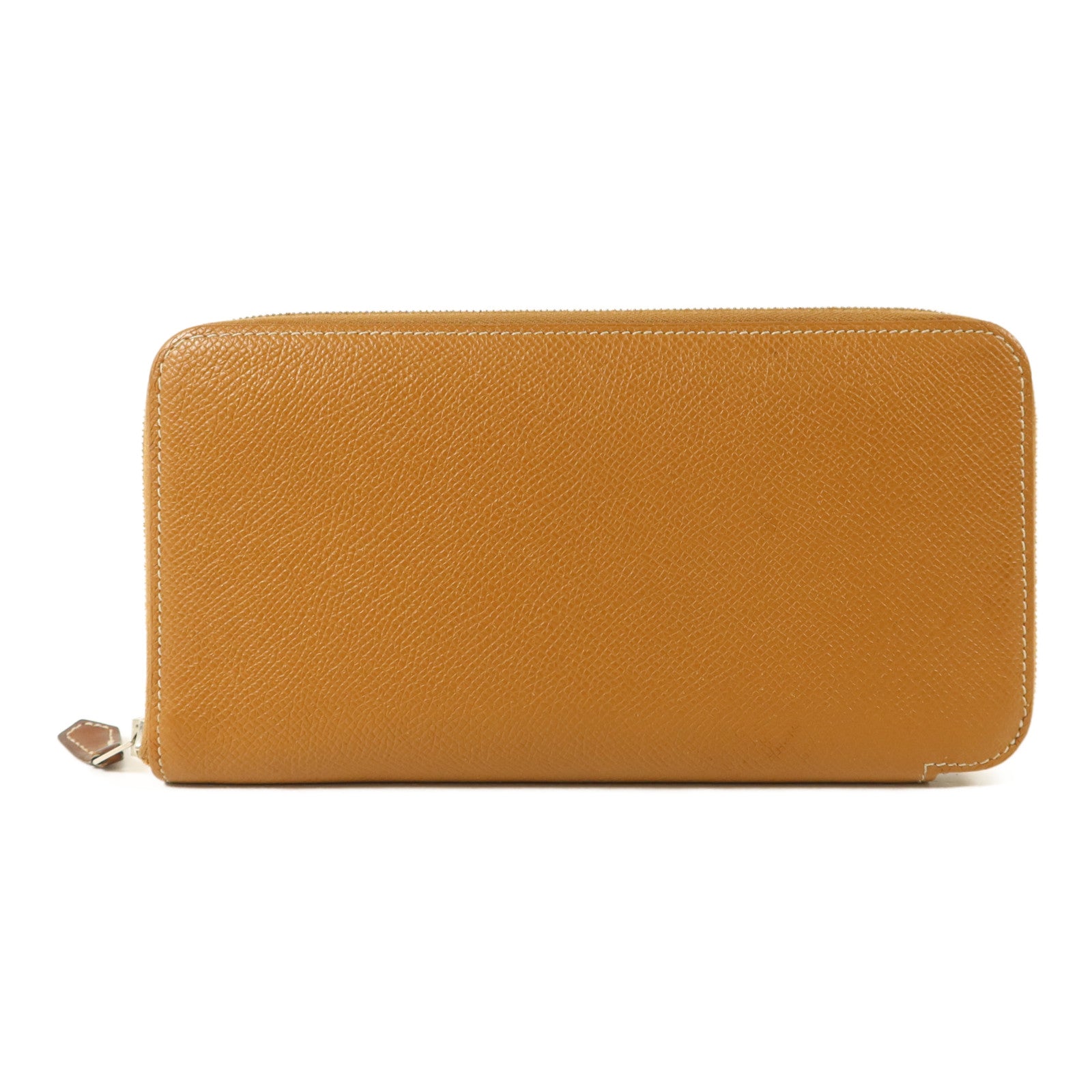 HERMES Epsom皮革Silk'In Long Wallet長錢包Gold