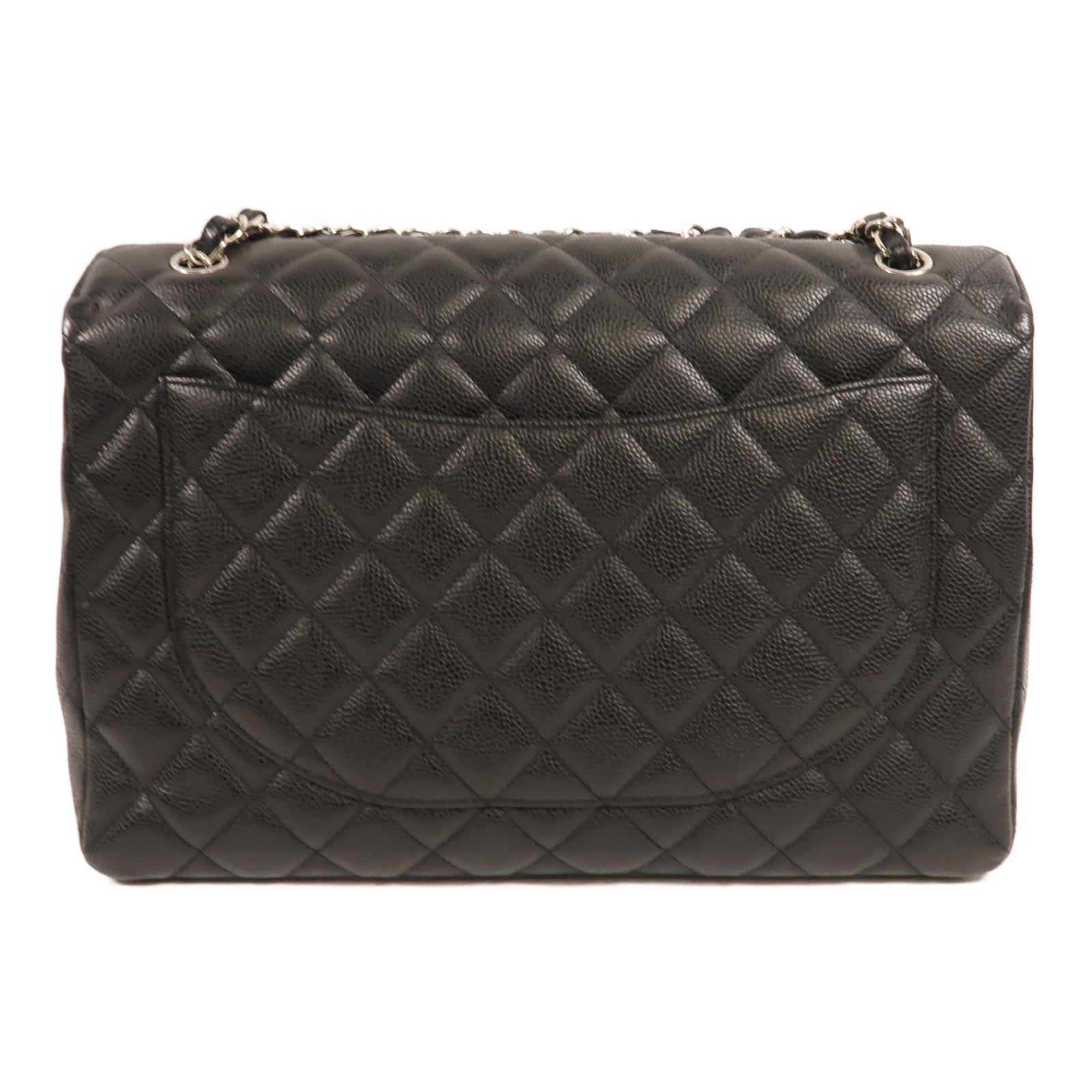 CHANEL 牛皮皮革Maxi Classic鏈帶肩背袋