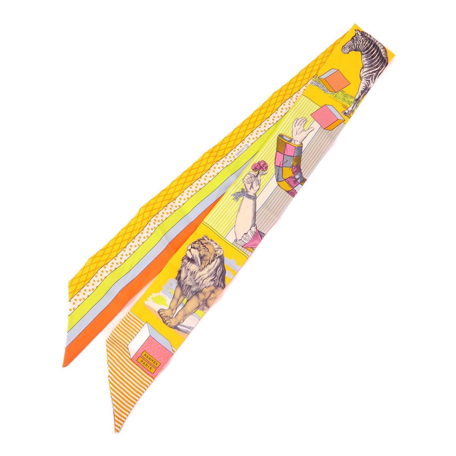 HERMES 絲質Twilly絲巾