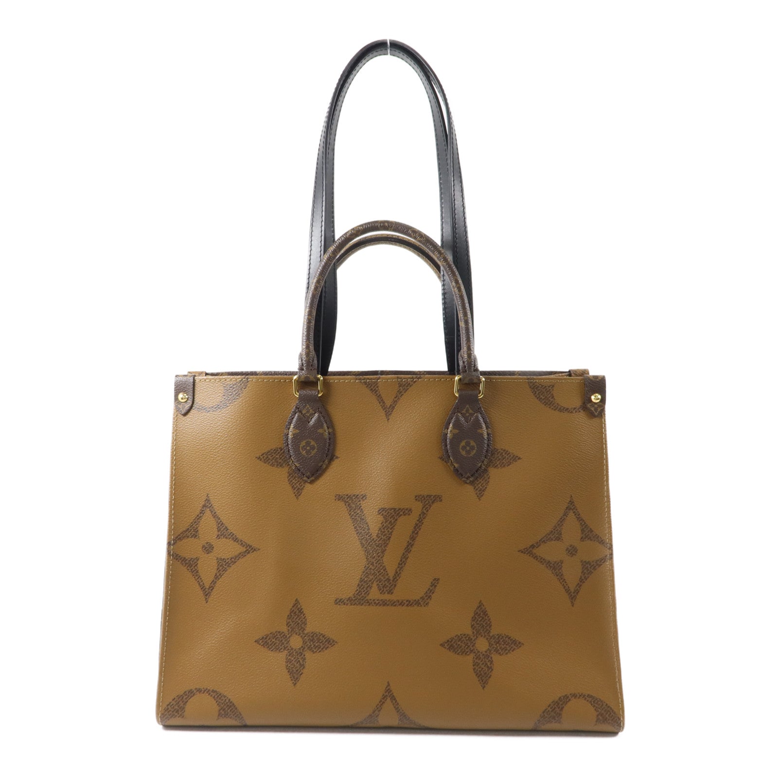 LOUIS VUITTON Monogram Reverse On The Go MM手挽肩背兩用袋