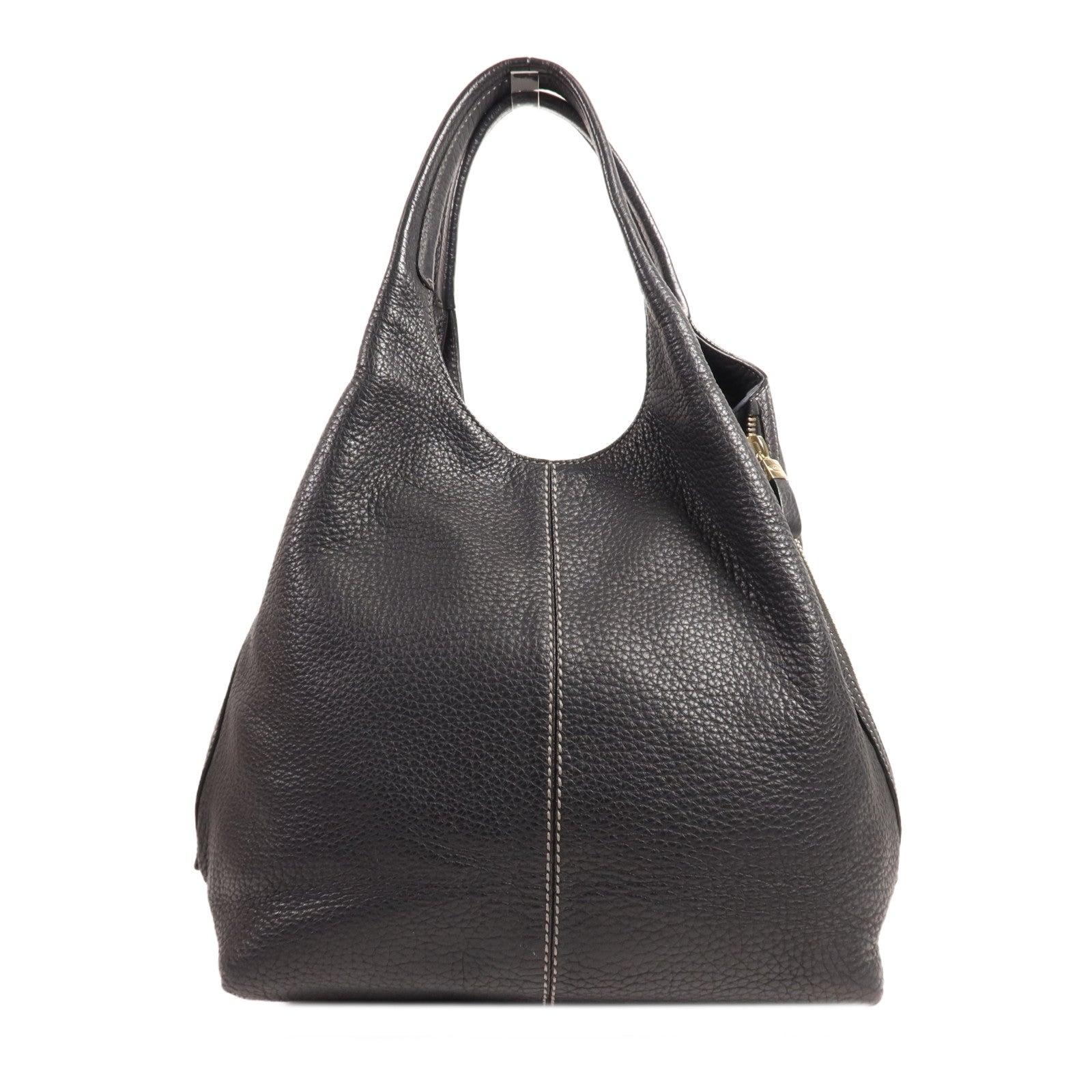 TOD'S 皮革Side Zip Shoulder Bag金扣肩背袋