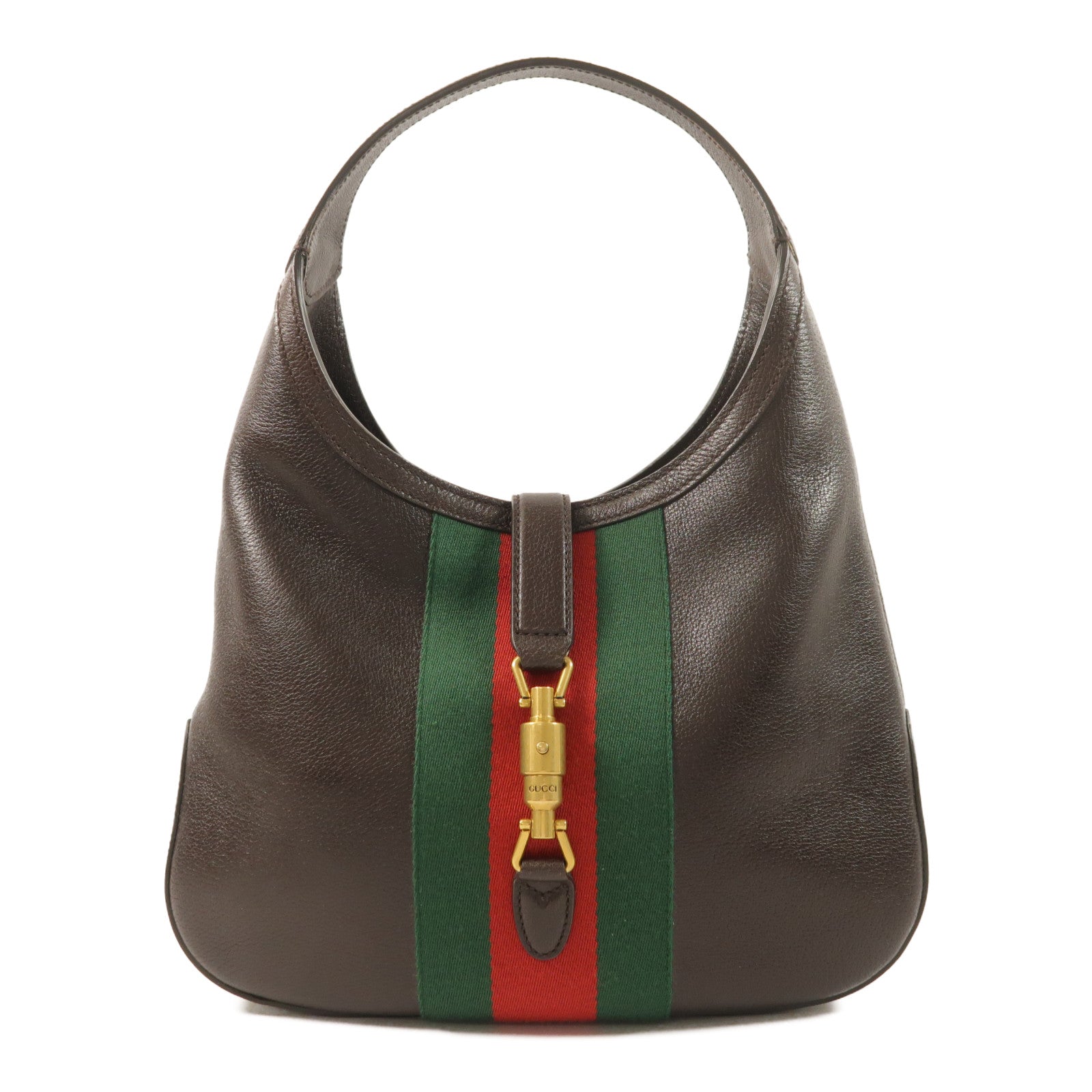 GUCCI 牛皮皮革Jackie Medium金扣肩背袋