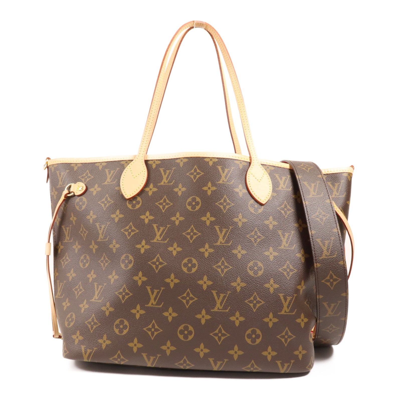 LOUIS VUITTON Monogram Neverfull Bandoulière Inside Out MM金扣手挽肩背兩用袋