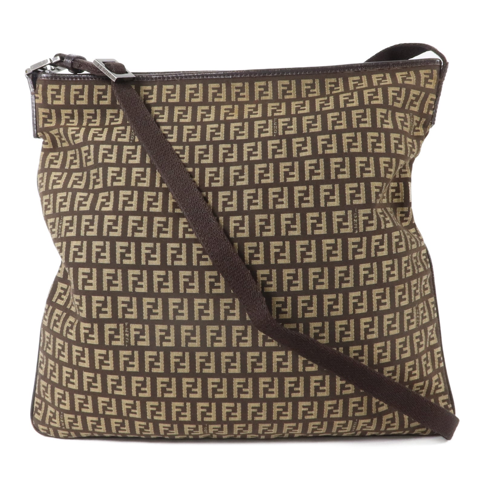 FENDI 帆布Zucchino Shoulder Bag肩背袋
