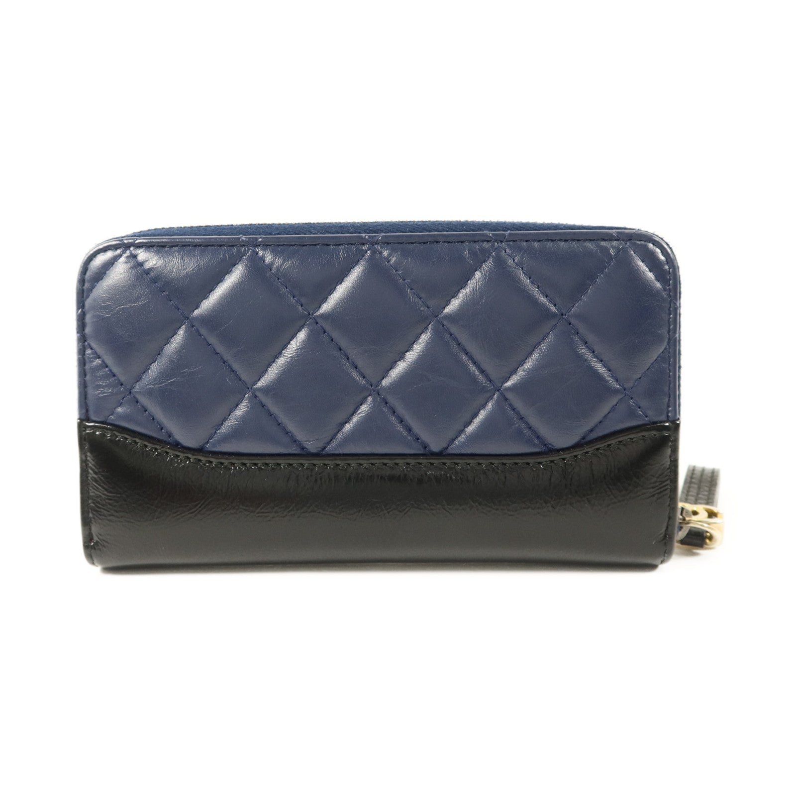 CHANEL 牛皮皮革Gabrielle Wallet金扣錢包