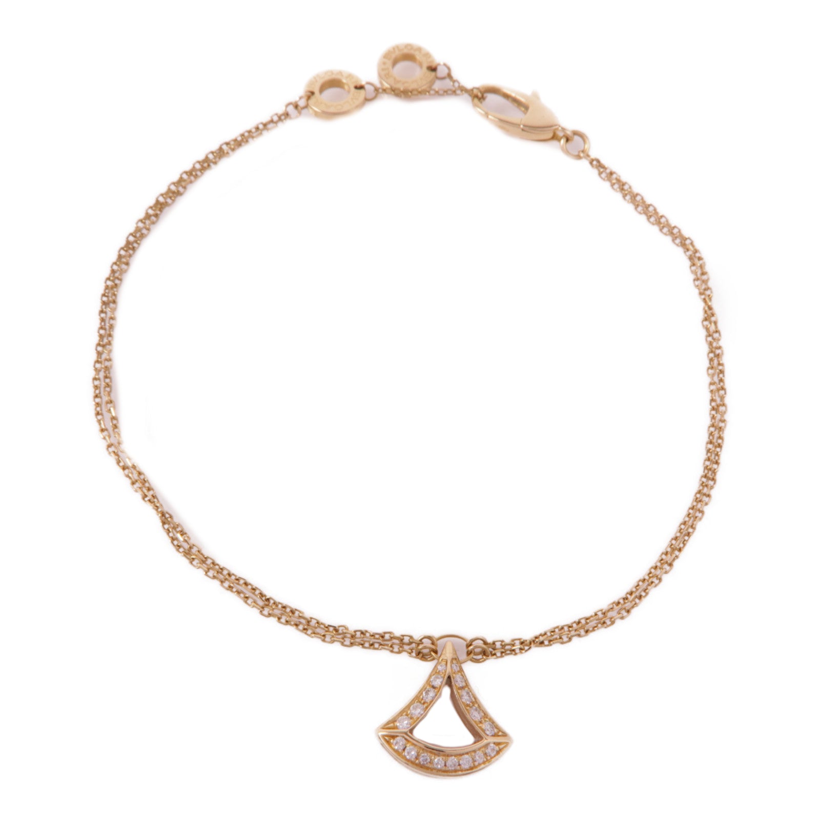 BVLGARI 【激減優惠】18K玫瑰金Divas' Dream Bracelet鑽石手鏈