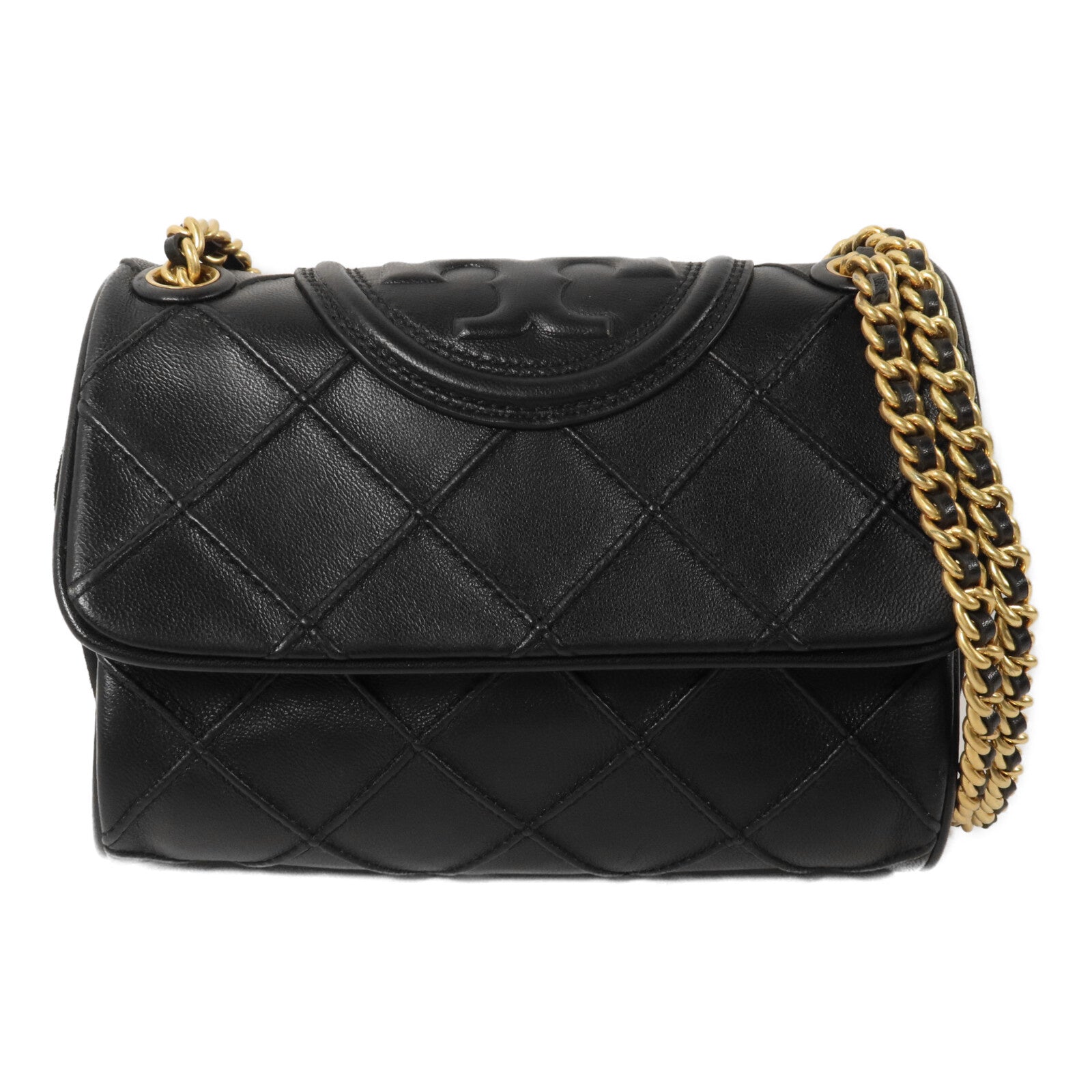 Tory Burch 牛皮皮革Fleming鏈帶肩背袋