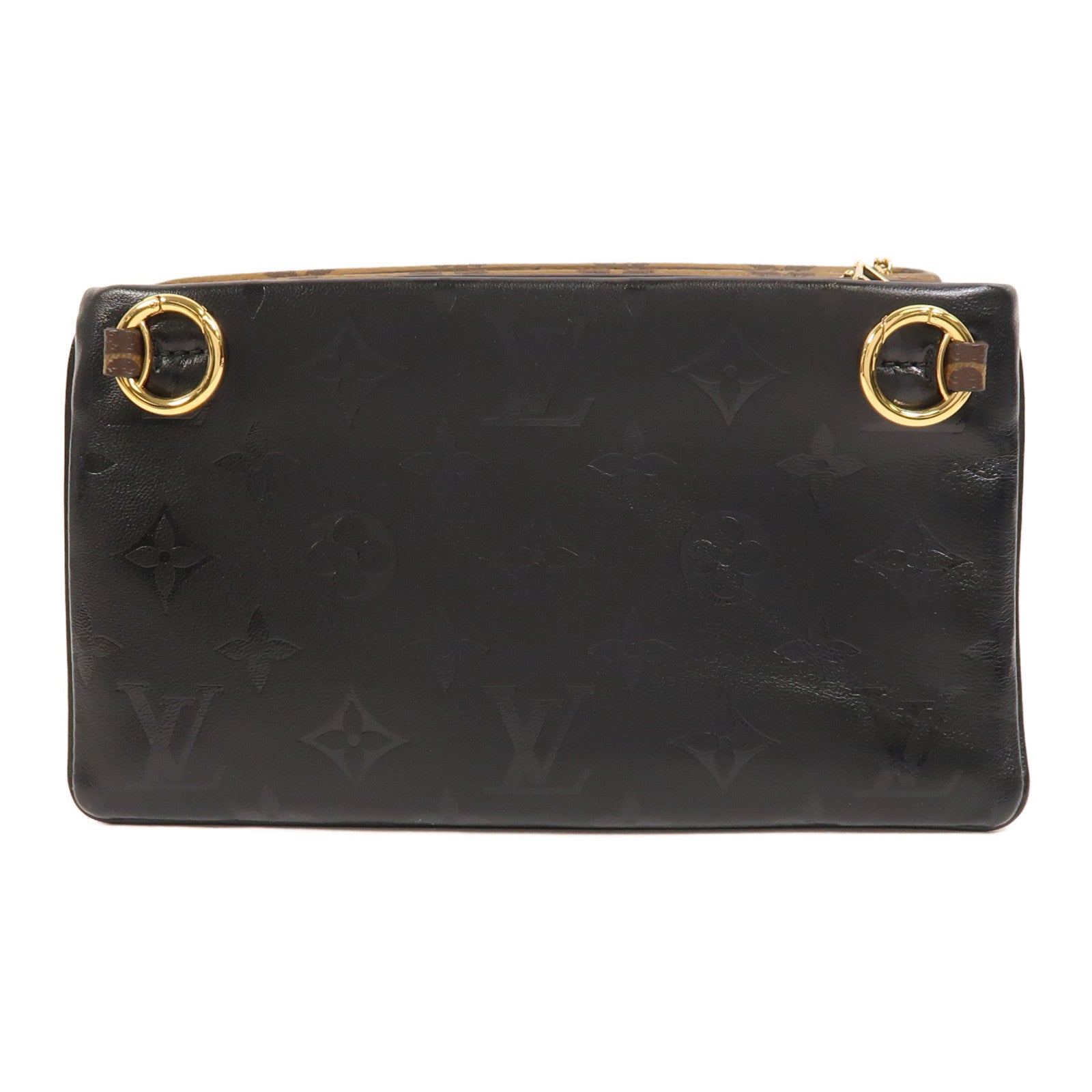 LOUIS VUITTON Monogram/Monogram Reverse Pochette LV 3金扣肩背袋