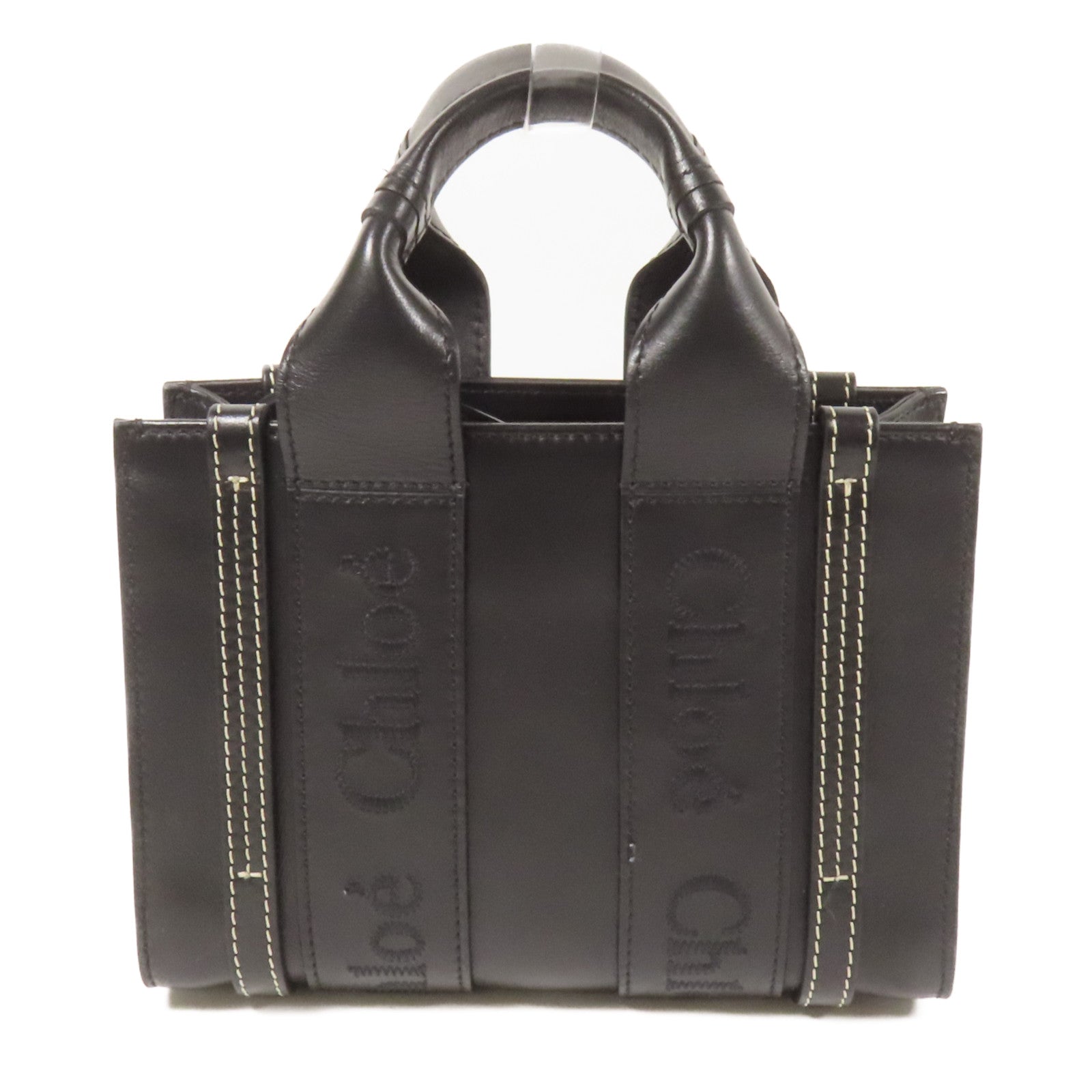 Chloe 牛皮皮革Mini Woody Tote手挽肩背兩用袋