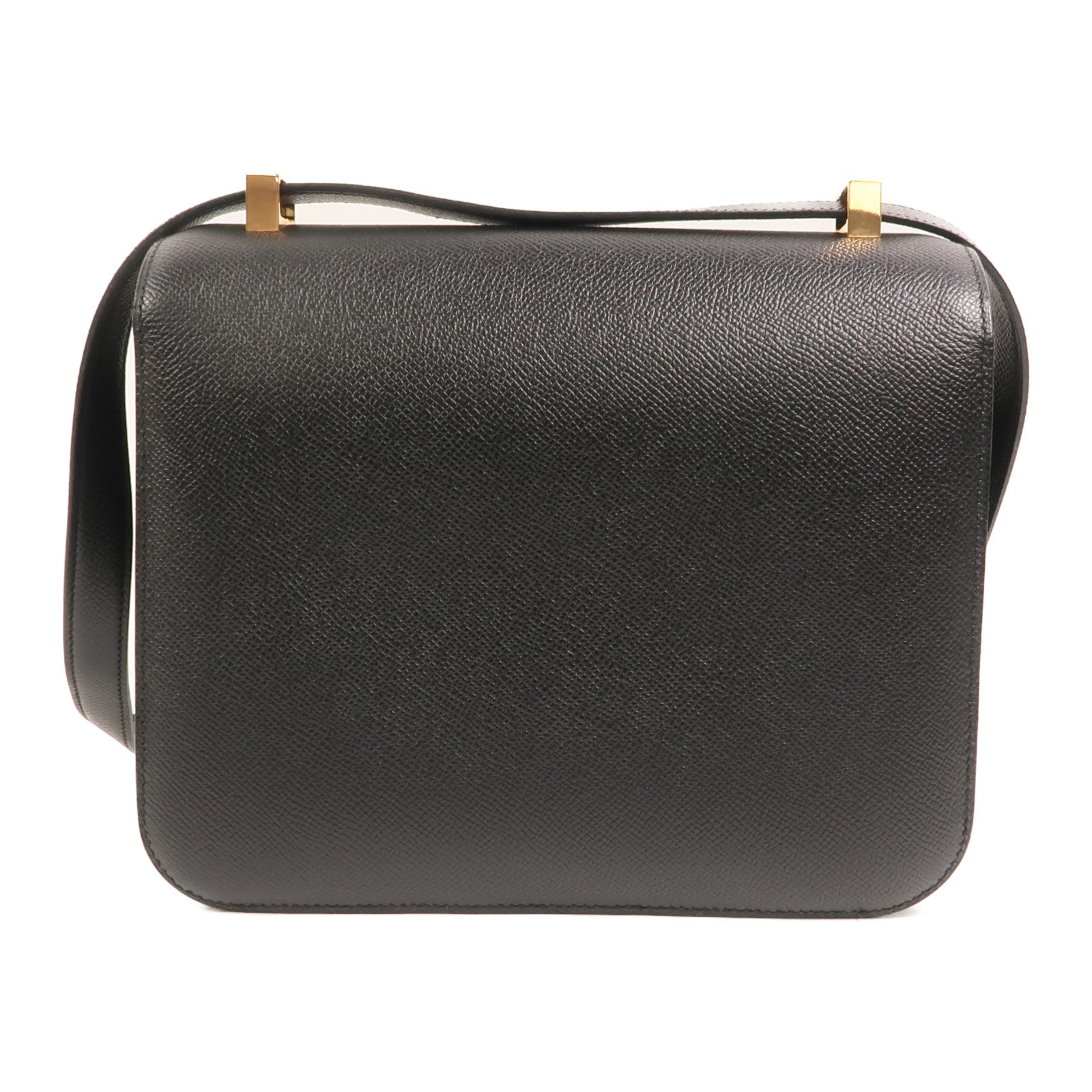 HERMES Epsom皮革Constance 24肩背袋Noir