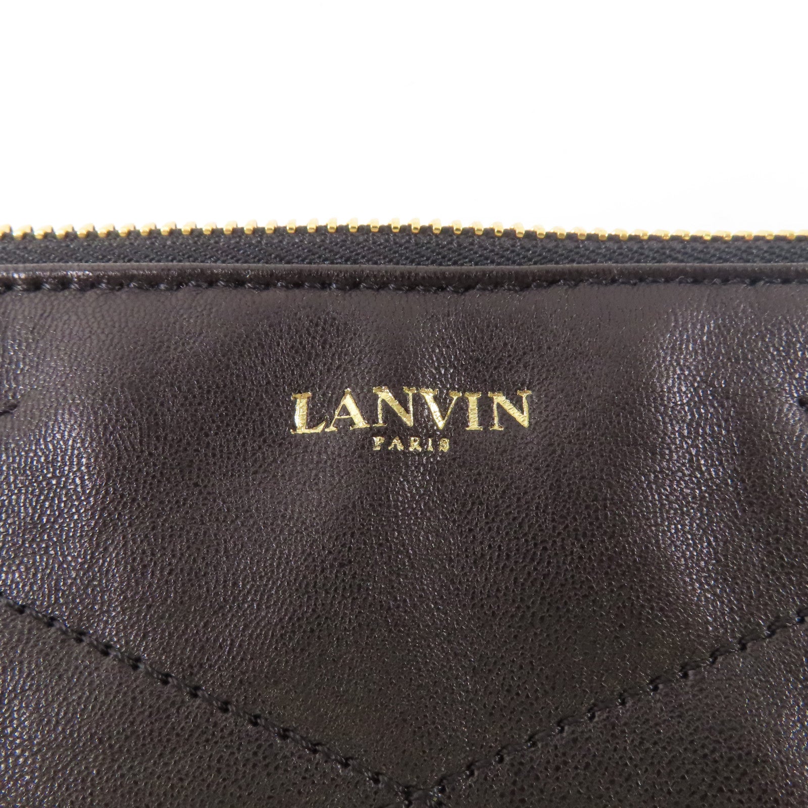 LANVIN 羊皮皮革Clutch金扣手拿包