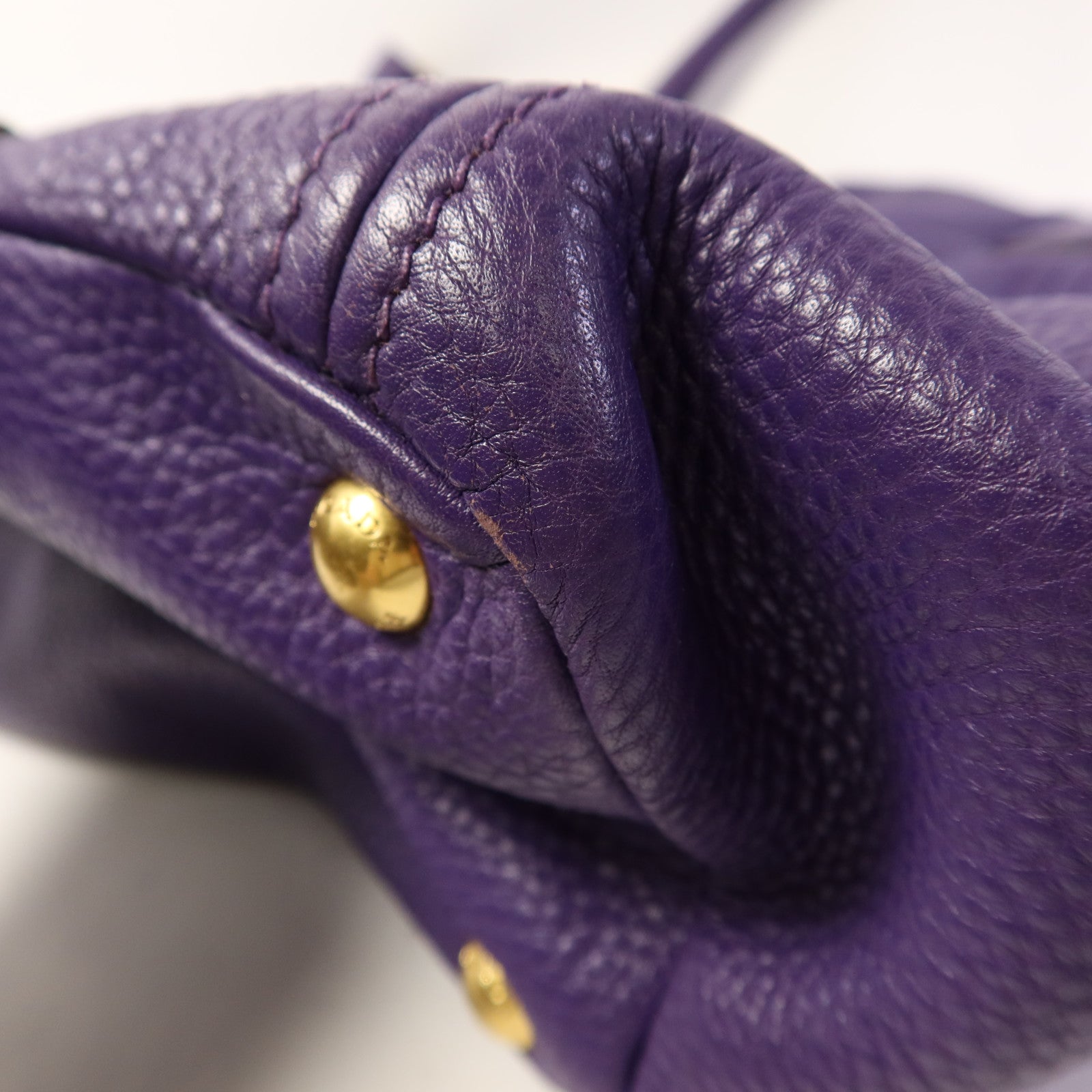 PRADA 牛皮皮革2 Way Shoulder Bag金扣手挽肩背兩用袋