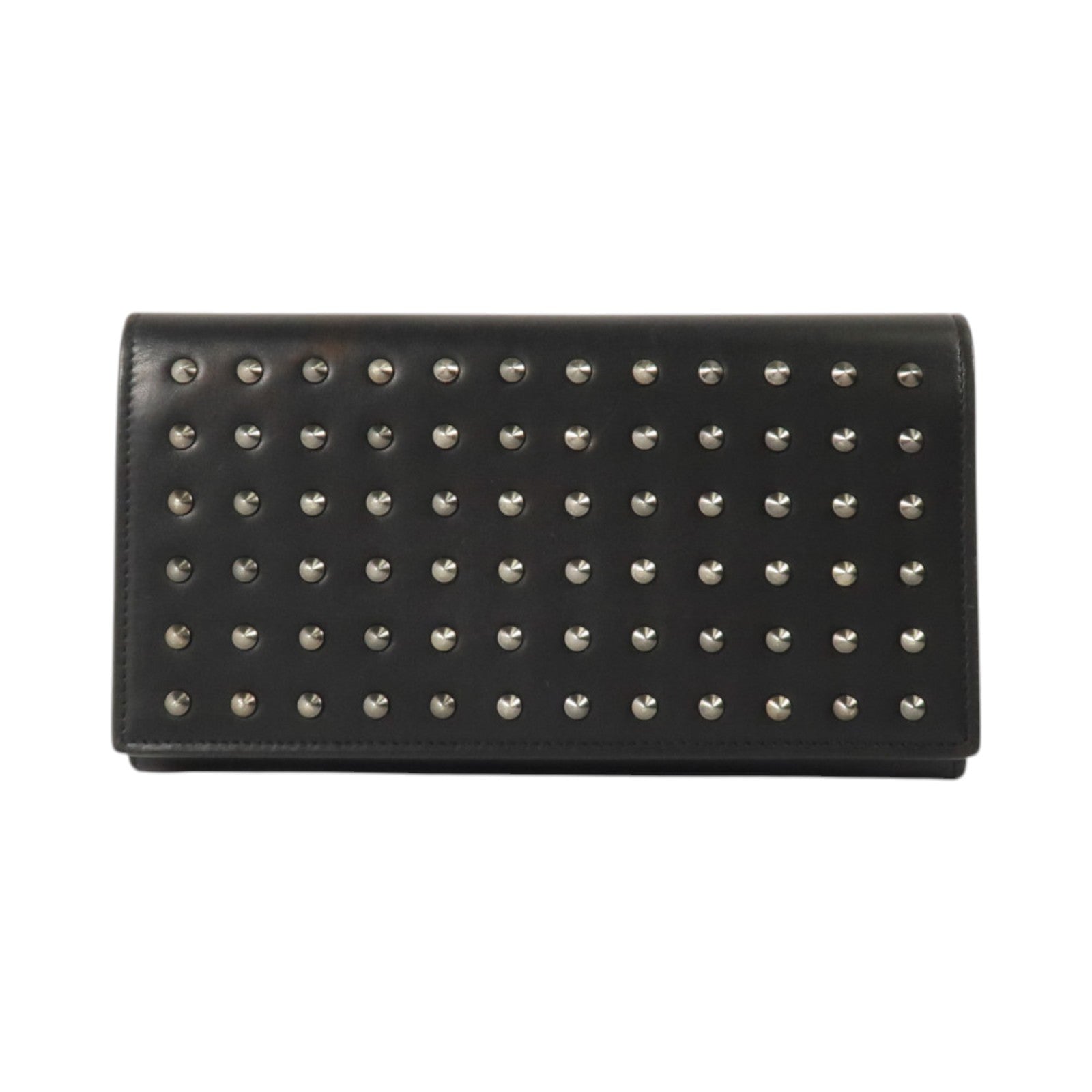 SAINT LAURENT 牛皮皮革Long Wallet銀扣長錢包