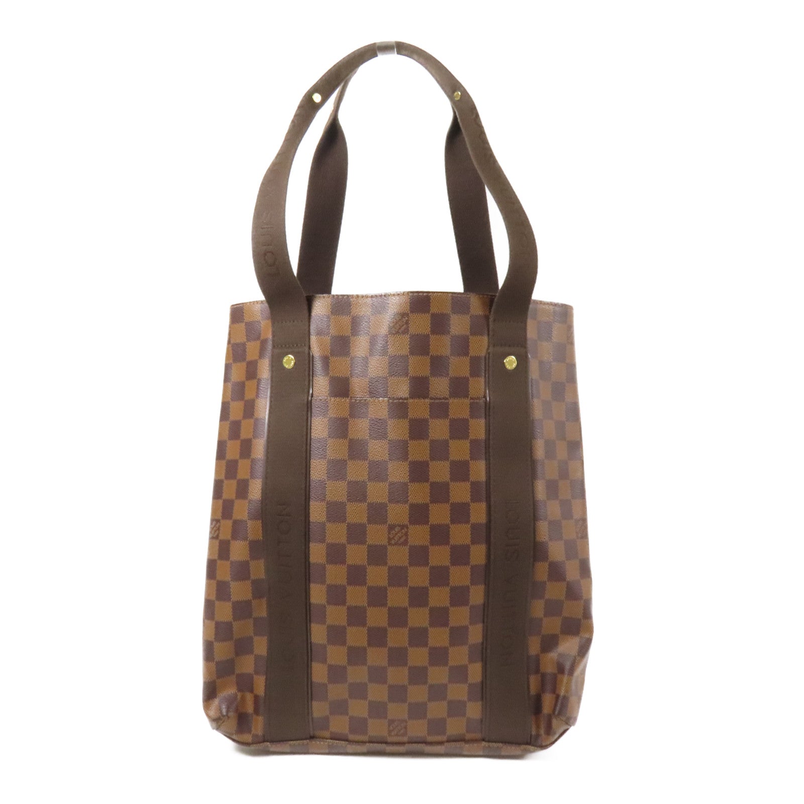LOUIS VUITTON Damier Beaubourg金扣肩背袋棕色