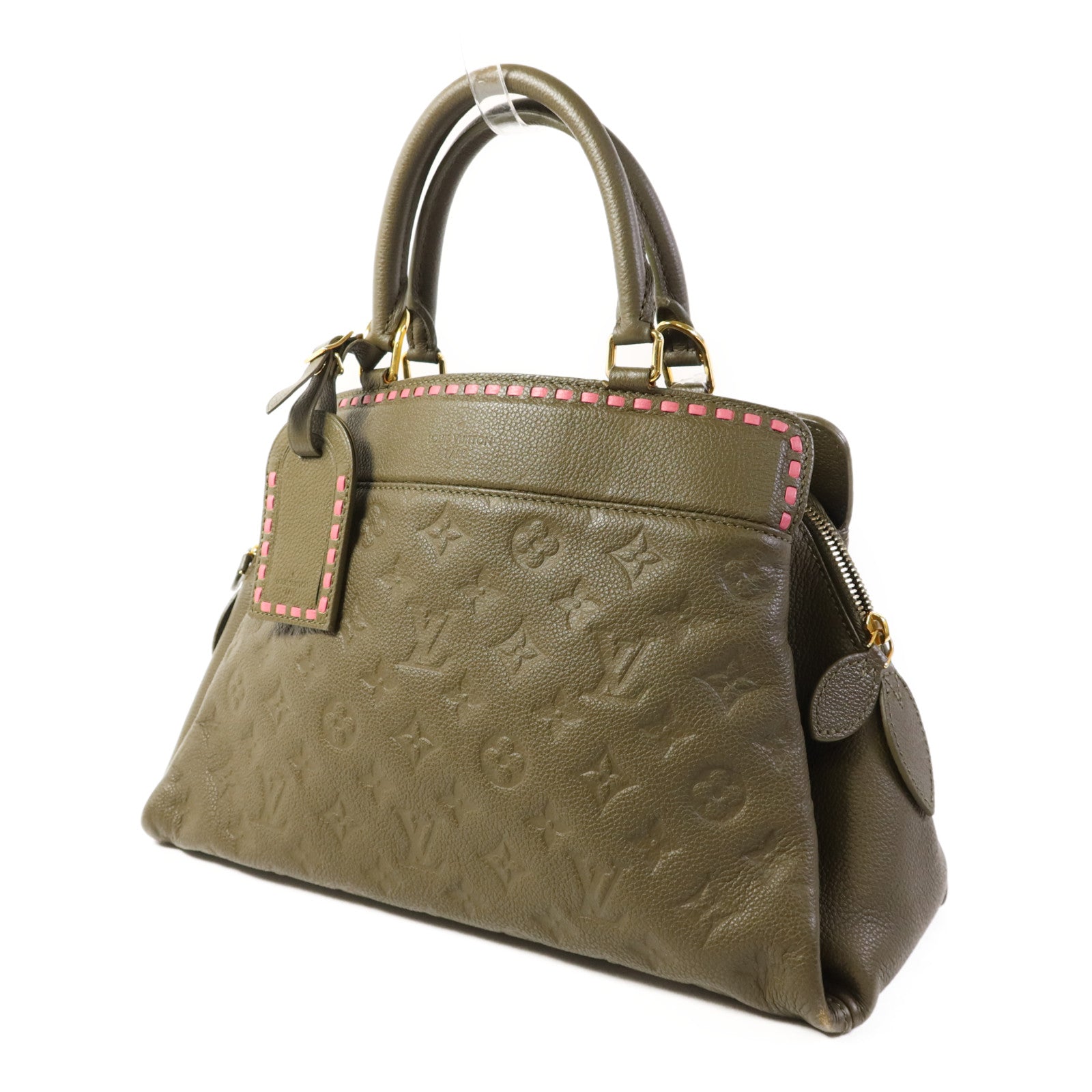 LOUIS VUITTON Monogram Empreinte Vosges MM金扣手挽肩背兩用袋