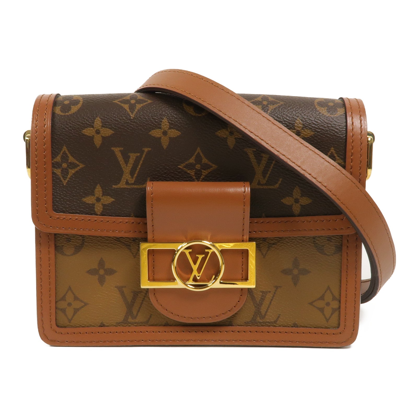 LOUIS VUITTON Monogram/Monogram Reverse Mini Dauphine肩背袋
