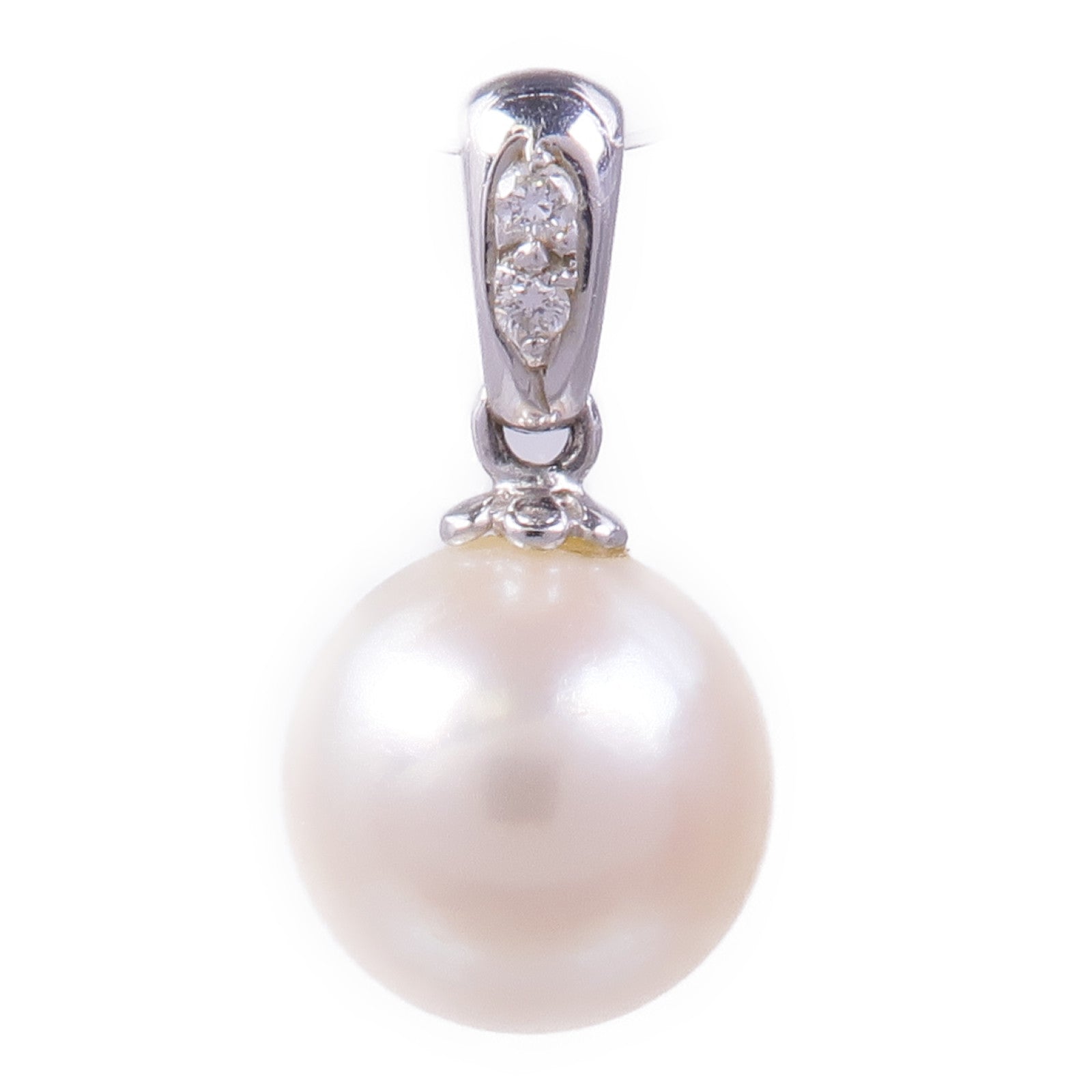JEWELRY 18K白金Pearl Pendant Top珍珠吊墜