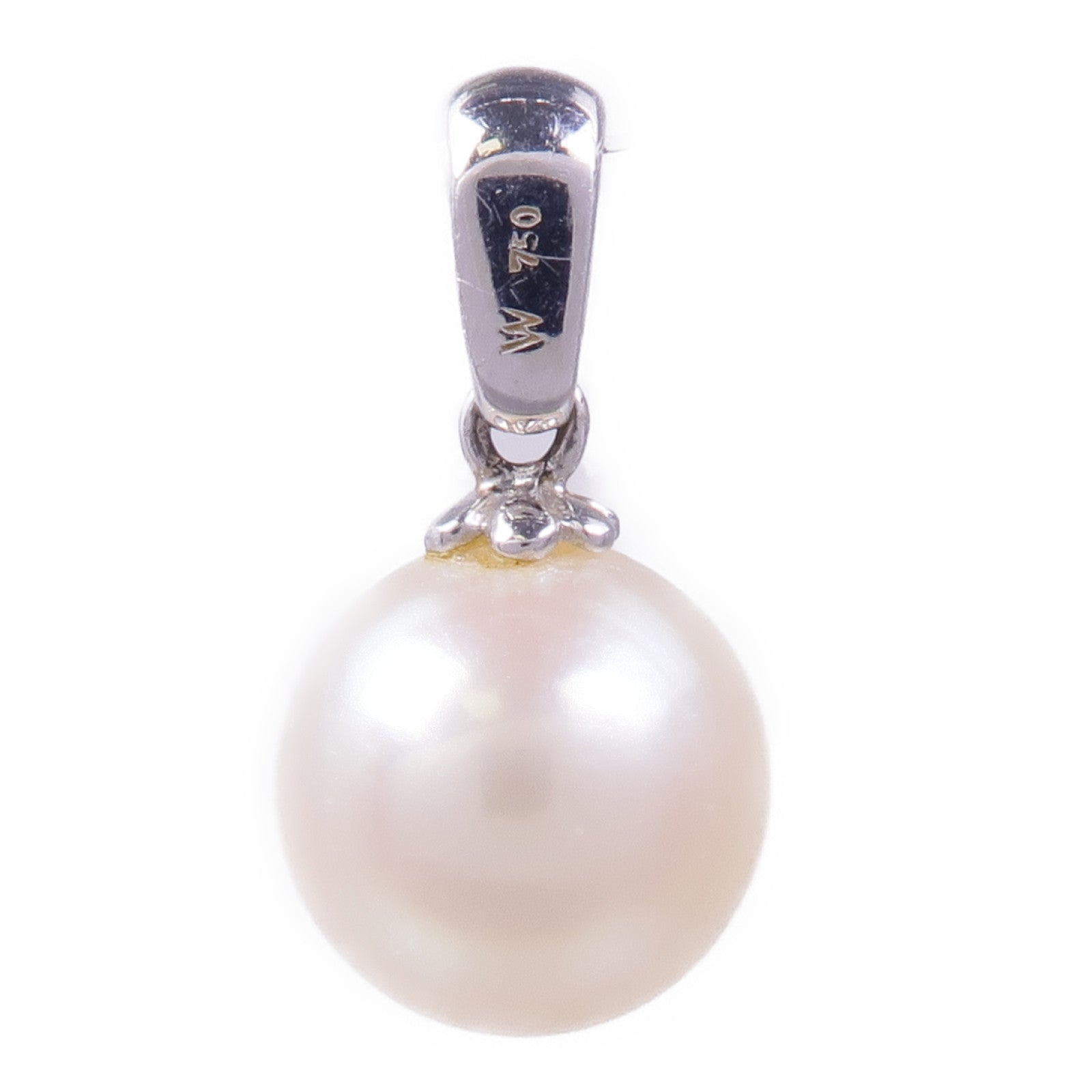 JEWELRY 18K白金Pearl Pendant Top珍珠吊墜