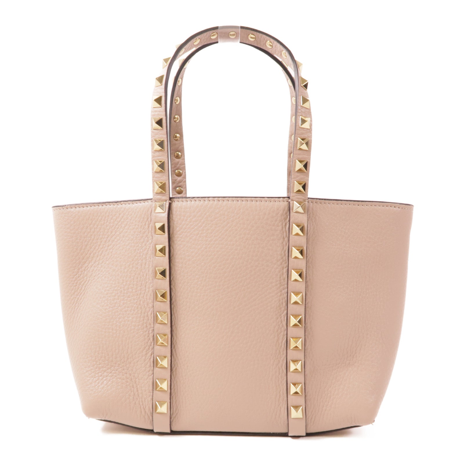 Valentino 【激減優惠】牛皮皮革Rockstud金扣手挽肩背兩用袋