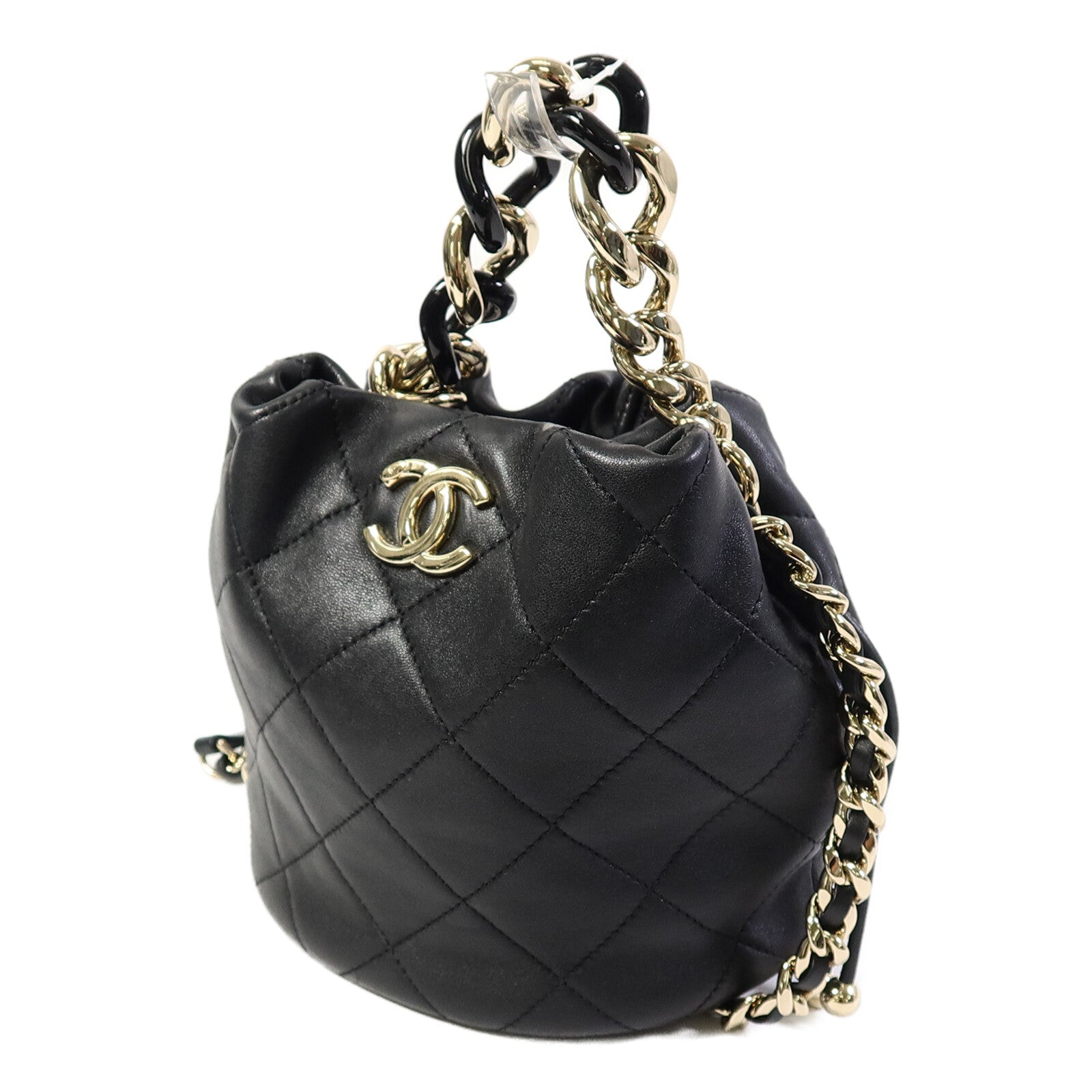 CHANEL 【激減優惠】羊皮皮革Bucket Bag手挽肩背兩用袋
