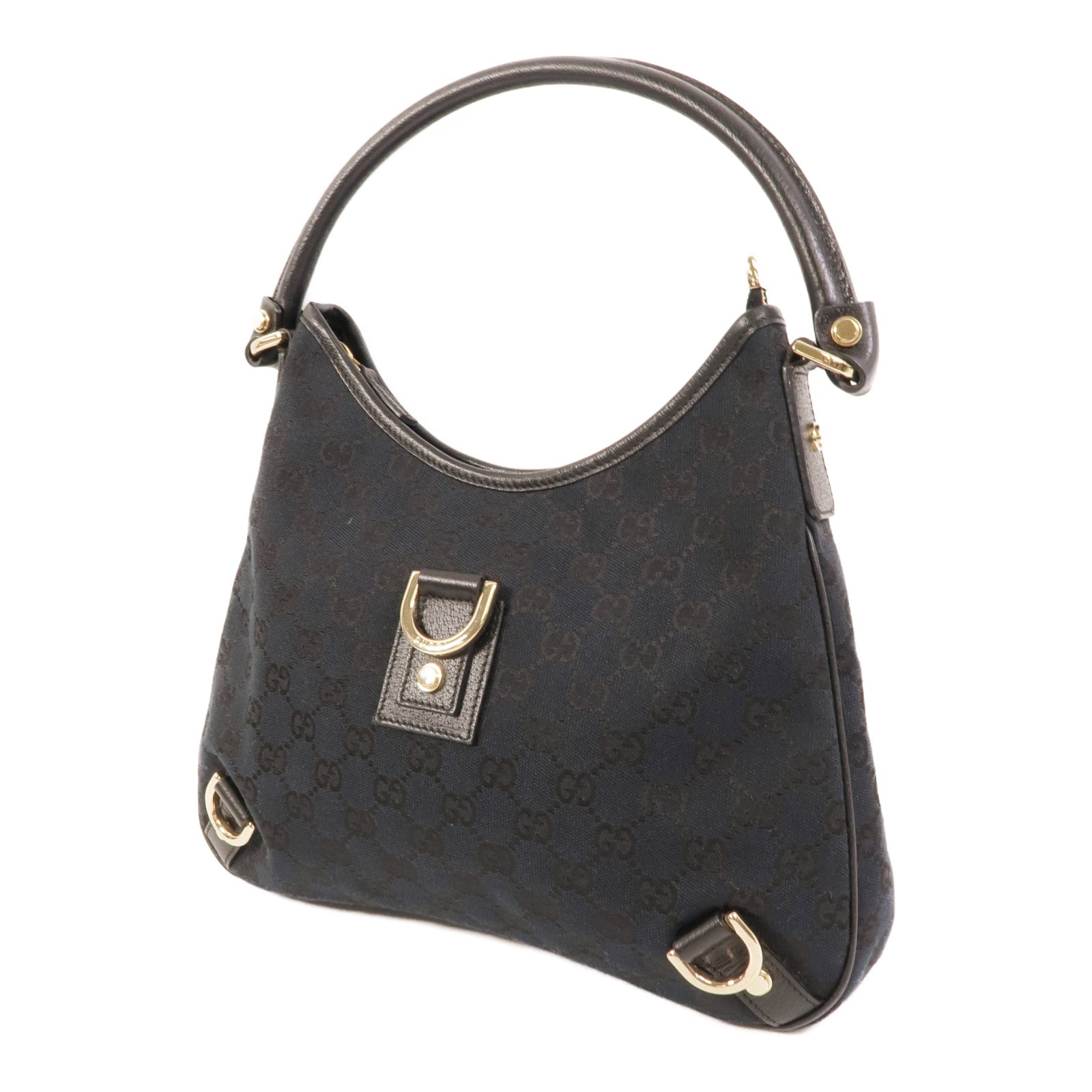 GUCCI 帆布Abbey GG手挽袋