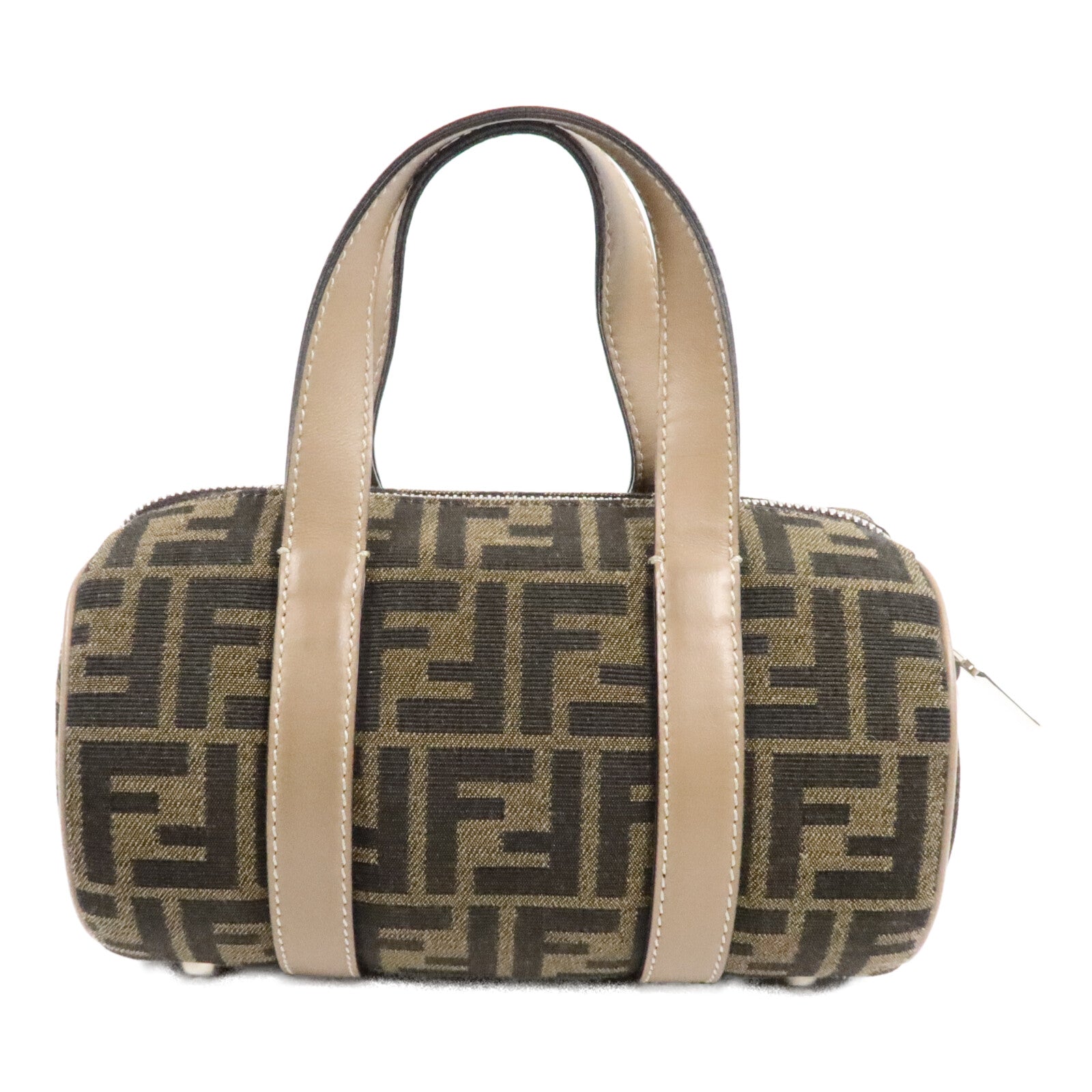 FENDI 帆布Zucca Small Boston手挽肩背兩用袋