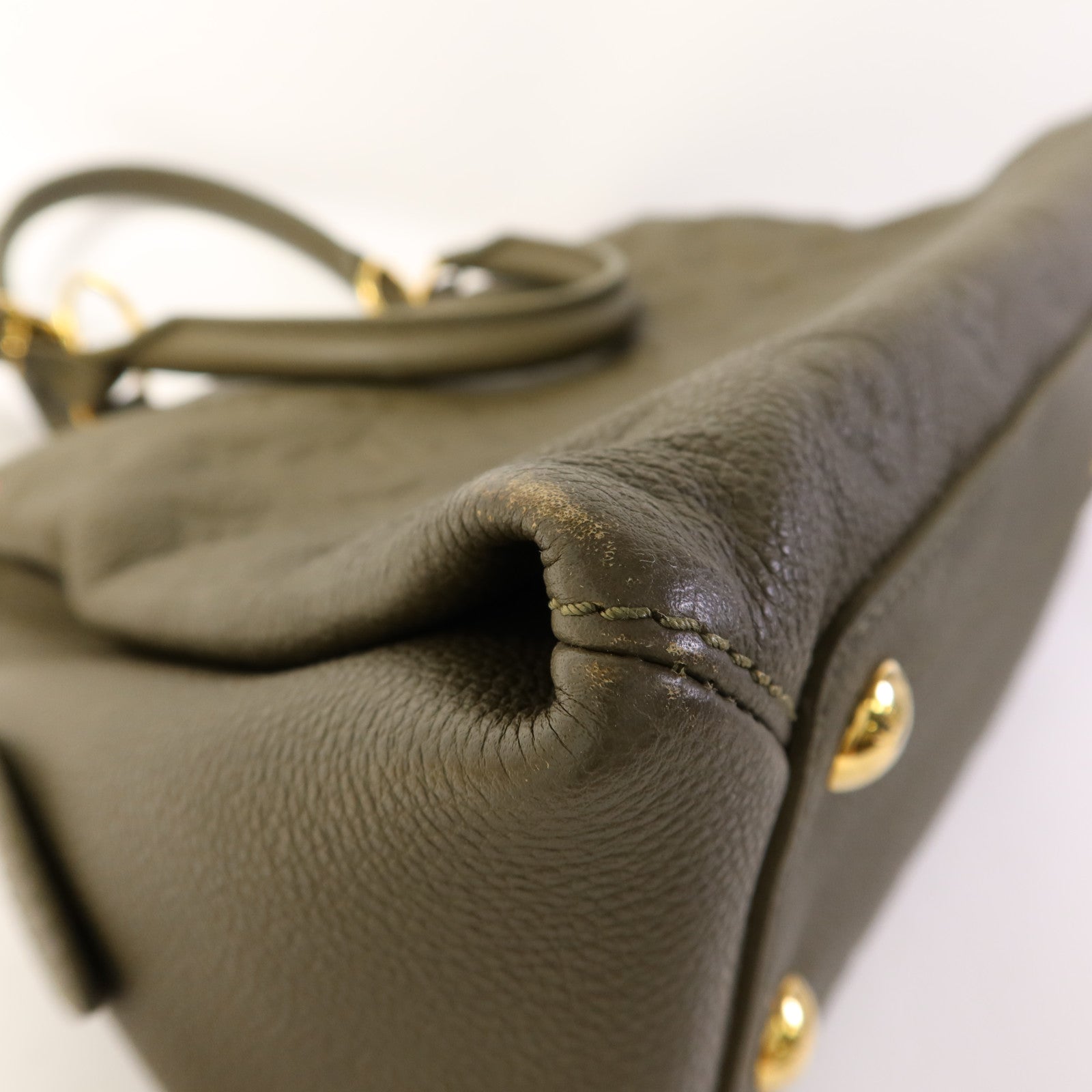 LOUIS VUITTON Monogram Empreinte Vosges MM金扣手挽肩背兩用袋