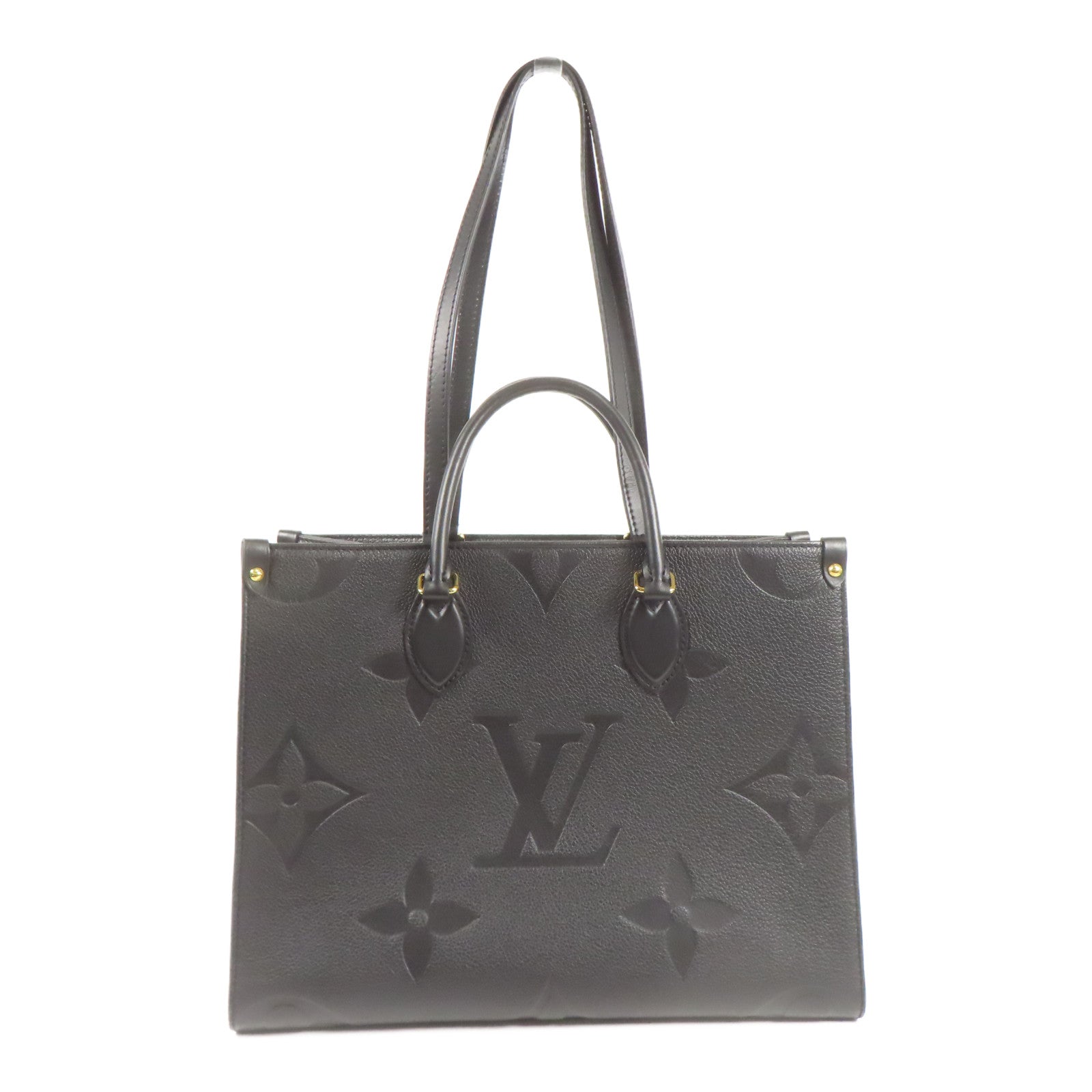 LOUIS VUITTON 【激減優惠】Monogram Empreinte On The Go MM金扣手挽肩背兩用袋