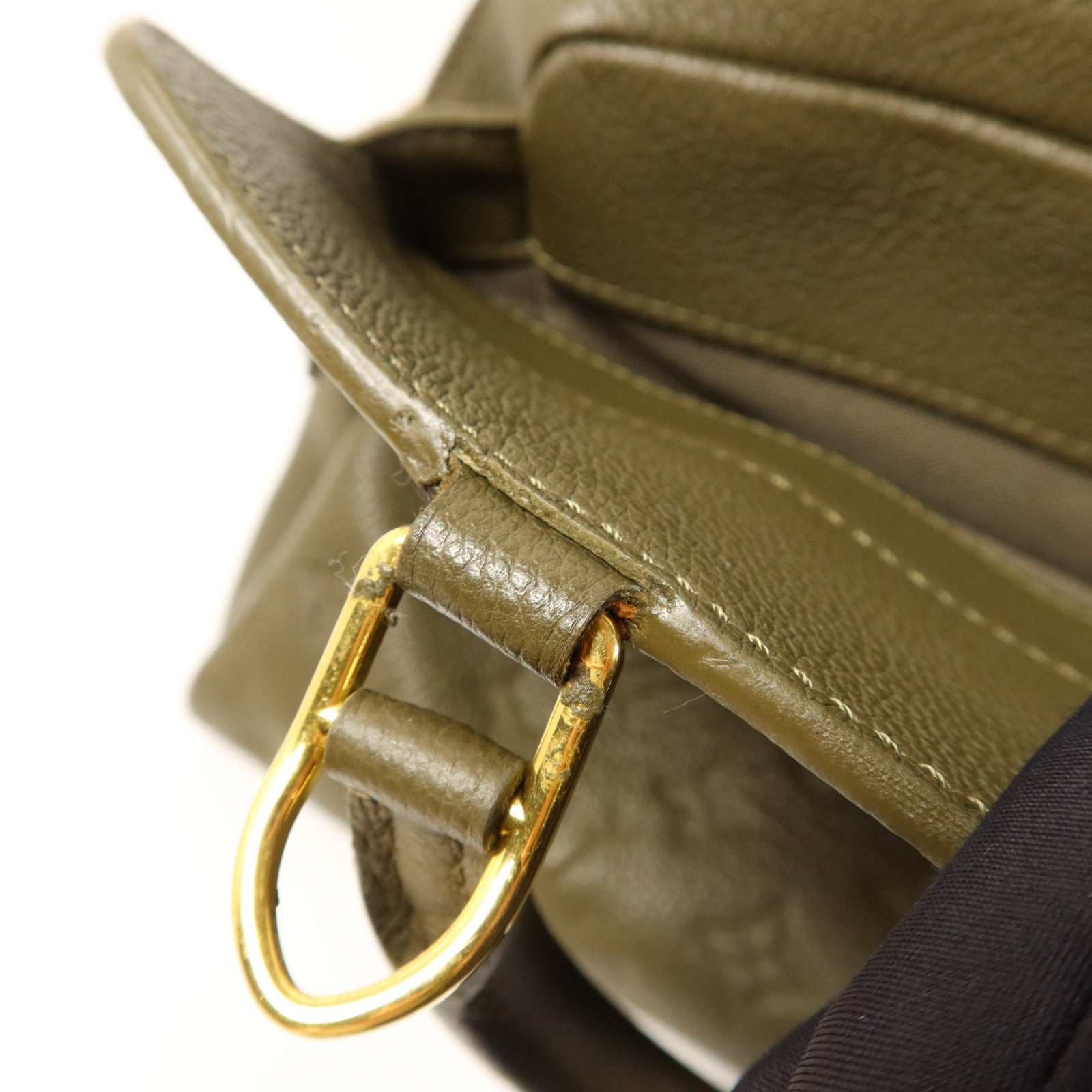 LOUIS VUITTON Monogram Empreinte Vosges MM金扣手挽肩背兩用袋