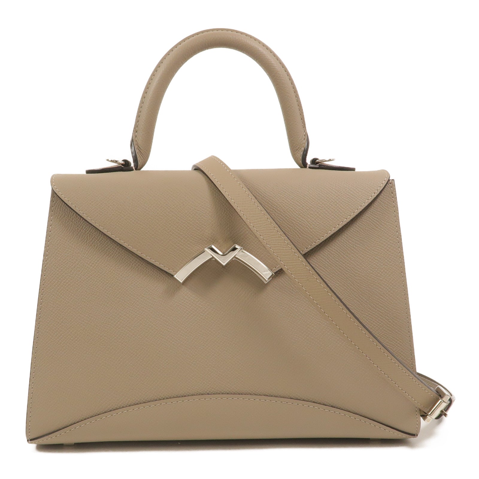 SELECTION 牛皮皮革Moynat Gabrielle PM手挽肩背兩用袋