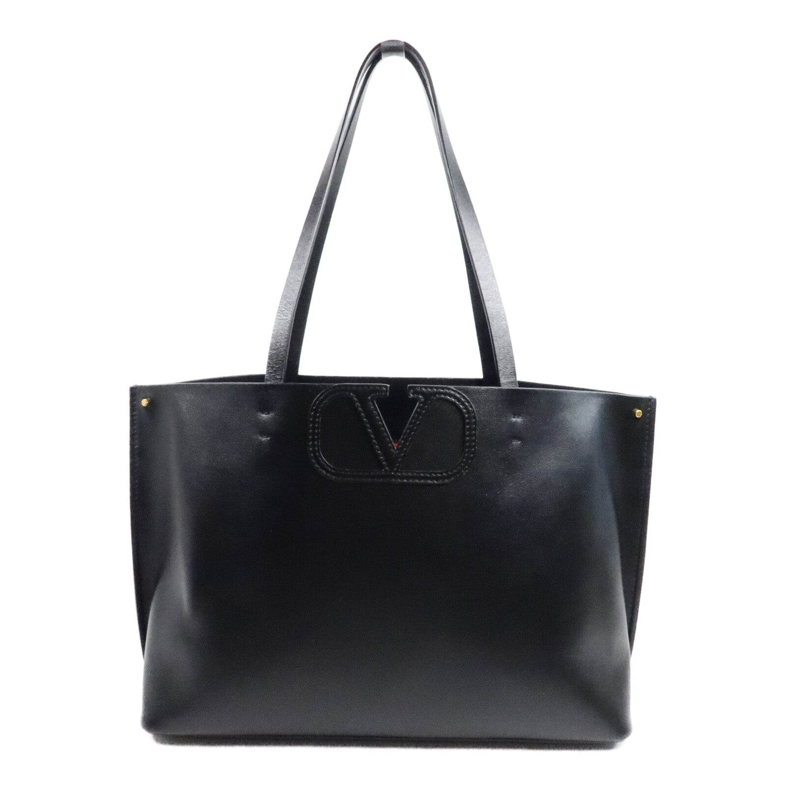 Valentino 牛皮皮革V Logo Fillme Tote手挽袋