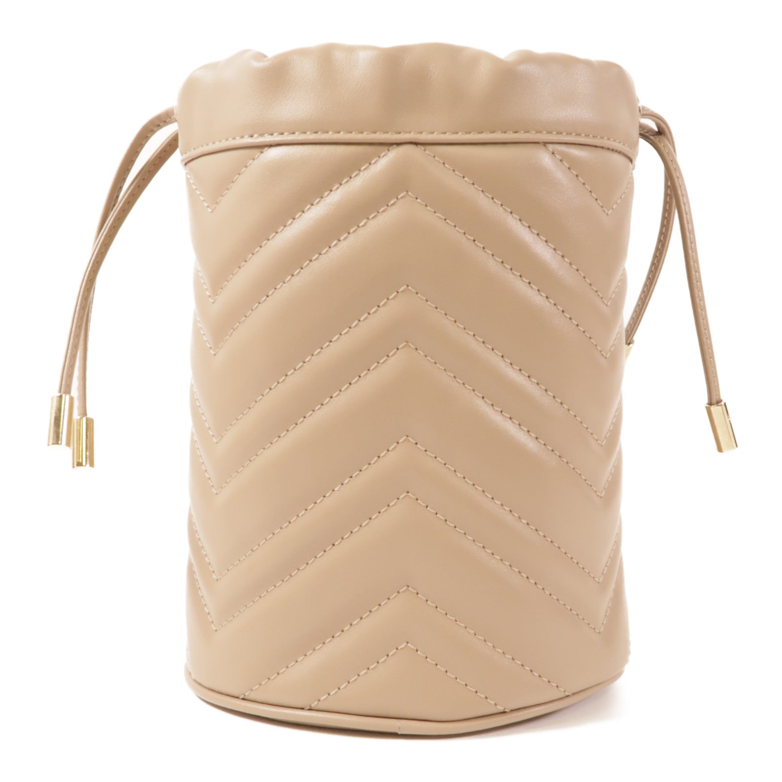 GUCCI 【激減優惠】牛皮皮革GG Marmont Bucket金扣鏈帶肩背袋