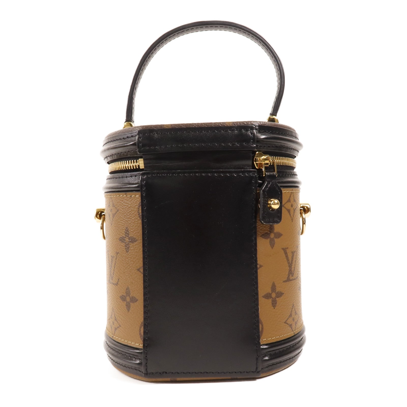 LOUIS VUITTON Monogram Reverse Cannes金扣手挽肩背兩用袋