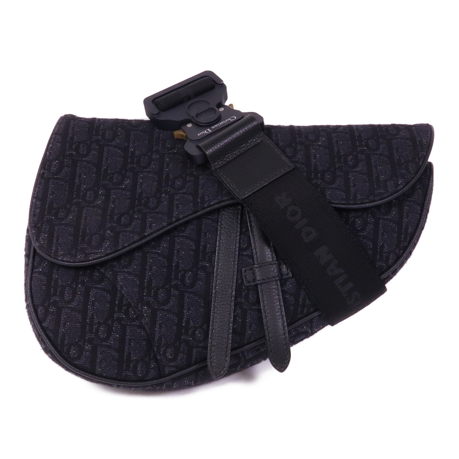 Dior 帆布Saddle Oblique肩背袋