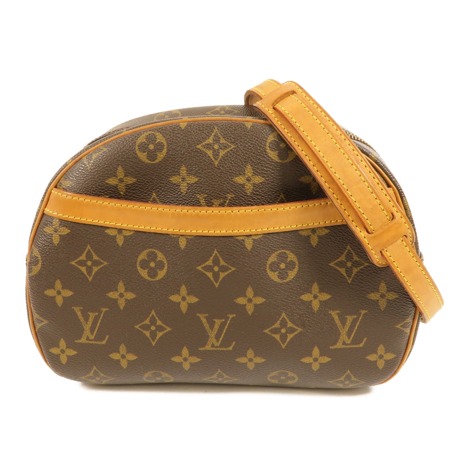 LOUIS VUITTON Monogram Blois金扣肩背袋棕色